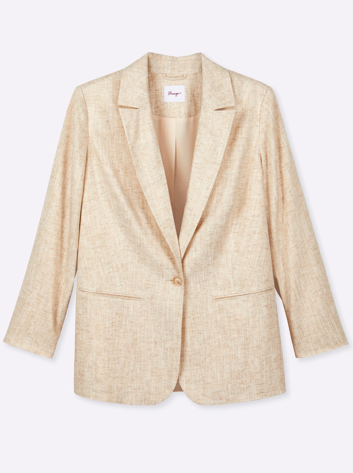 Sheego Veste blazer »Leinenblazer«