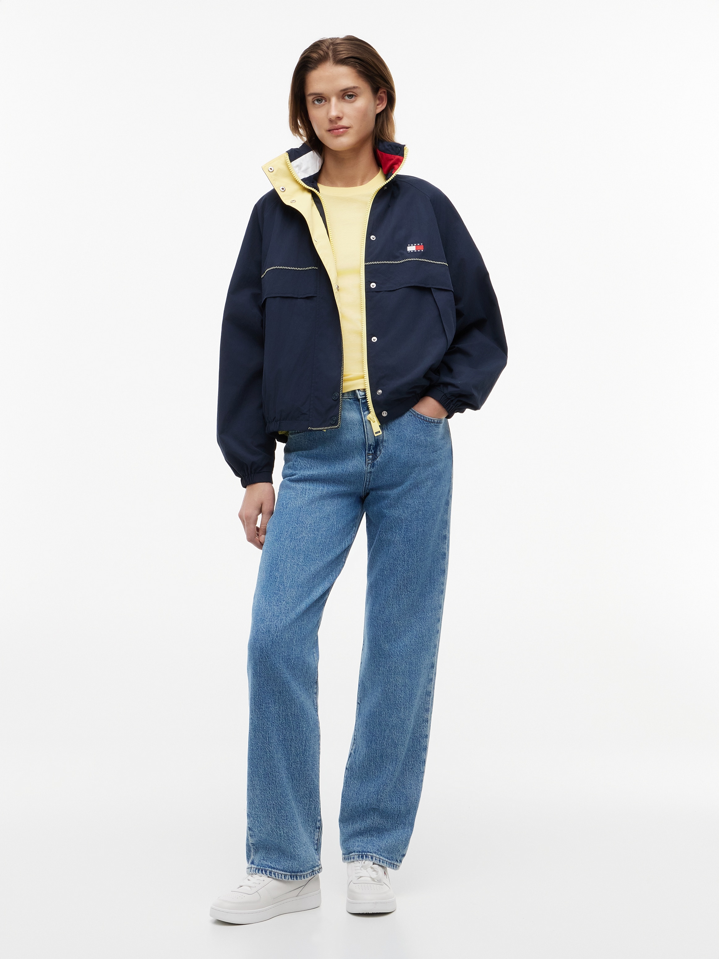 Tommy Jeans Coupe-vent »TJW COLORBLOCK WINDBREAKER« Fibre synthétique, bords élastiques, fermeture éclair dissimulée