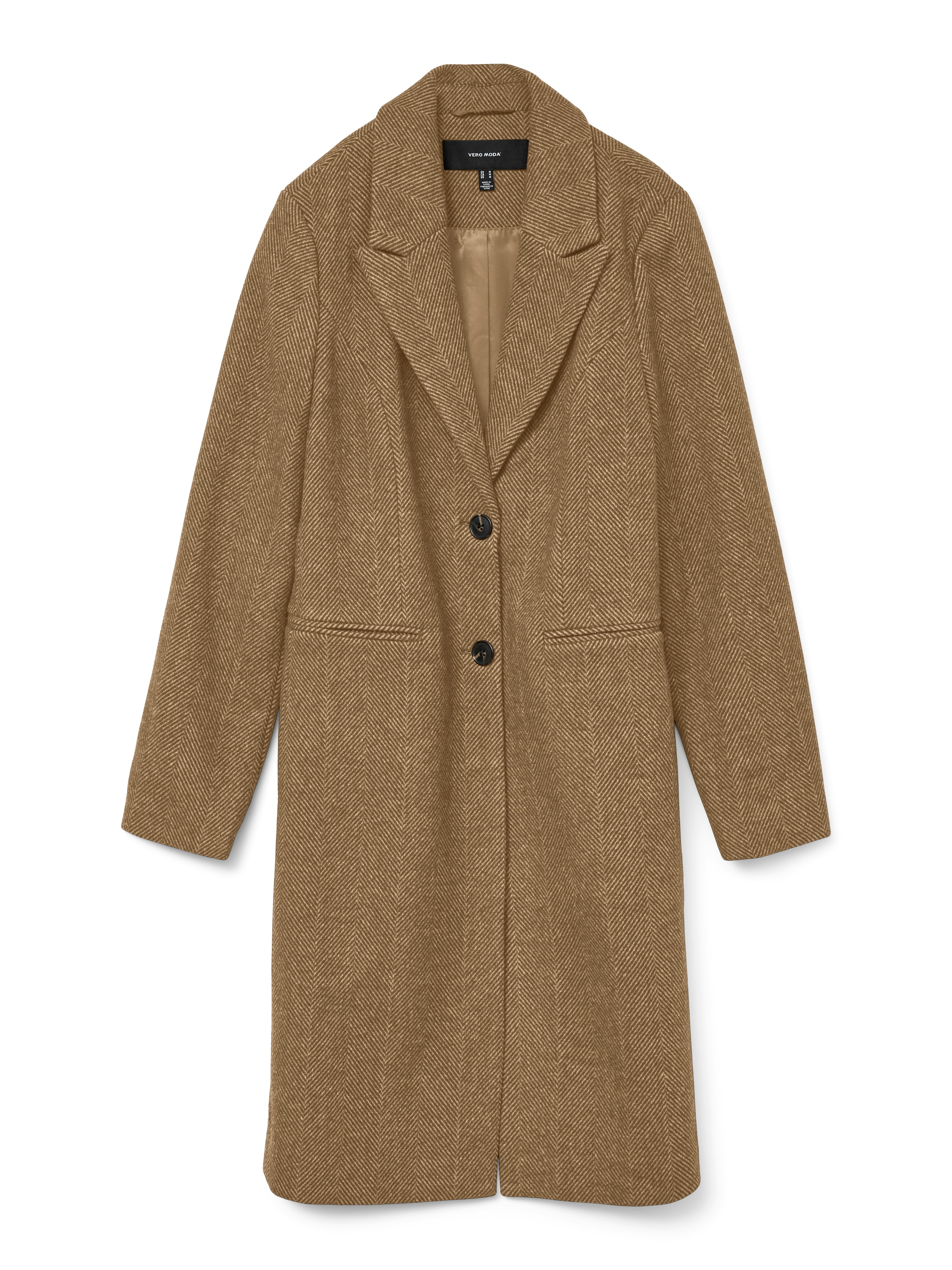 Vero Moda Manteau long »VMBLAZA HERINGBONE LONG WOOL COAT GA BOO«