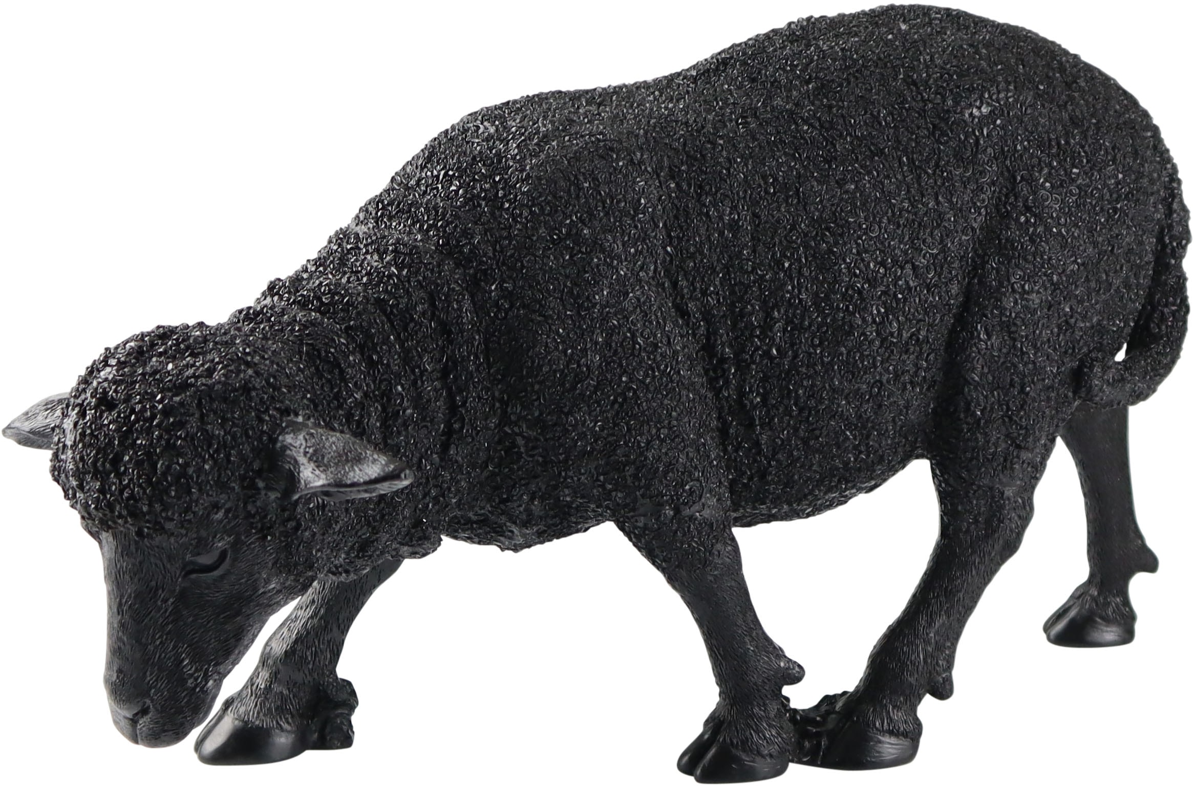 AM Design Figurine de décoration »Schaf aus Polyresin« Décoration de Pâques en noir, argenté, doré ou crème