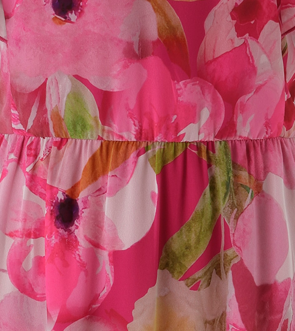 Aniston SELECTED Robe midi mit traumhafter, floraler Musterung - NEUE KOLLEKTION