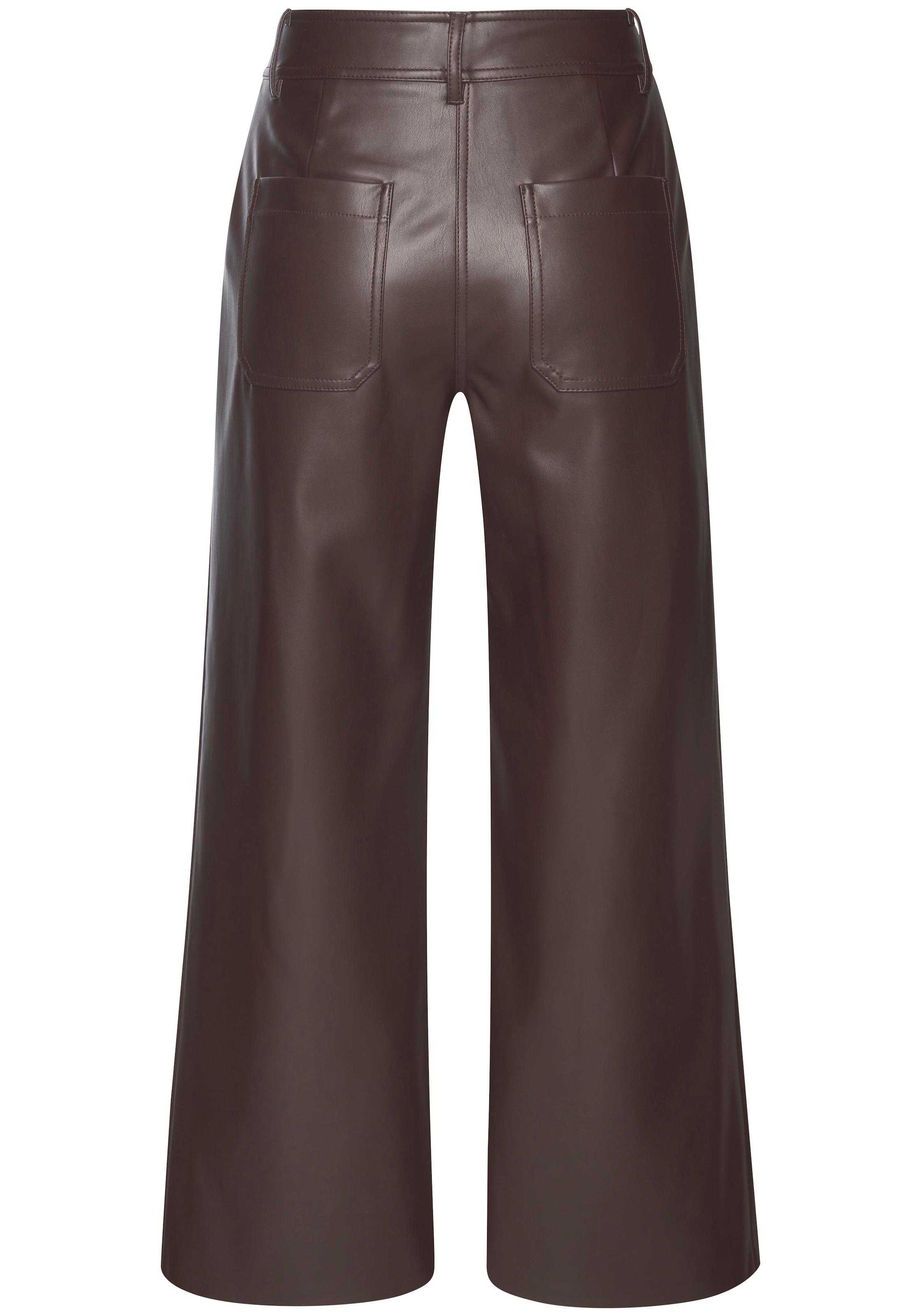 LASCANA Pantalon imitation cuir  en forme droite, similicuir, festif, moderne