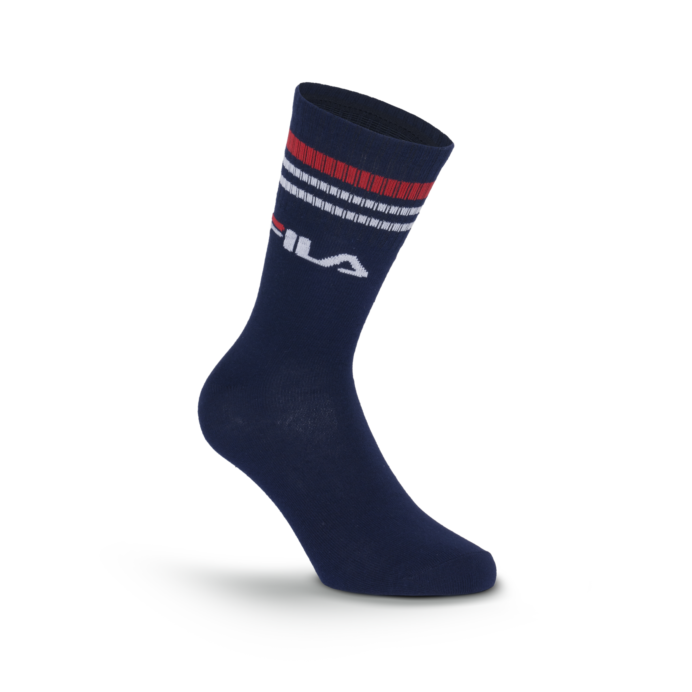 Fila Chaussettes 3 Paar,  breites Rippenbündchen, Logoschriftzug, Cotton-Mix