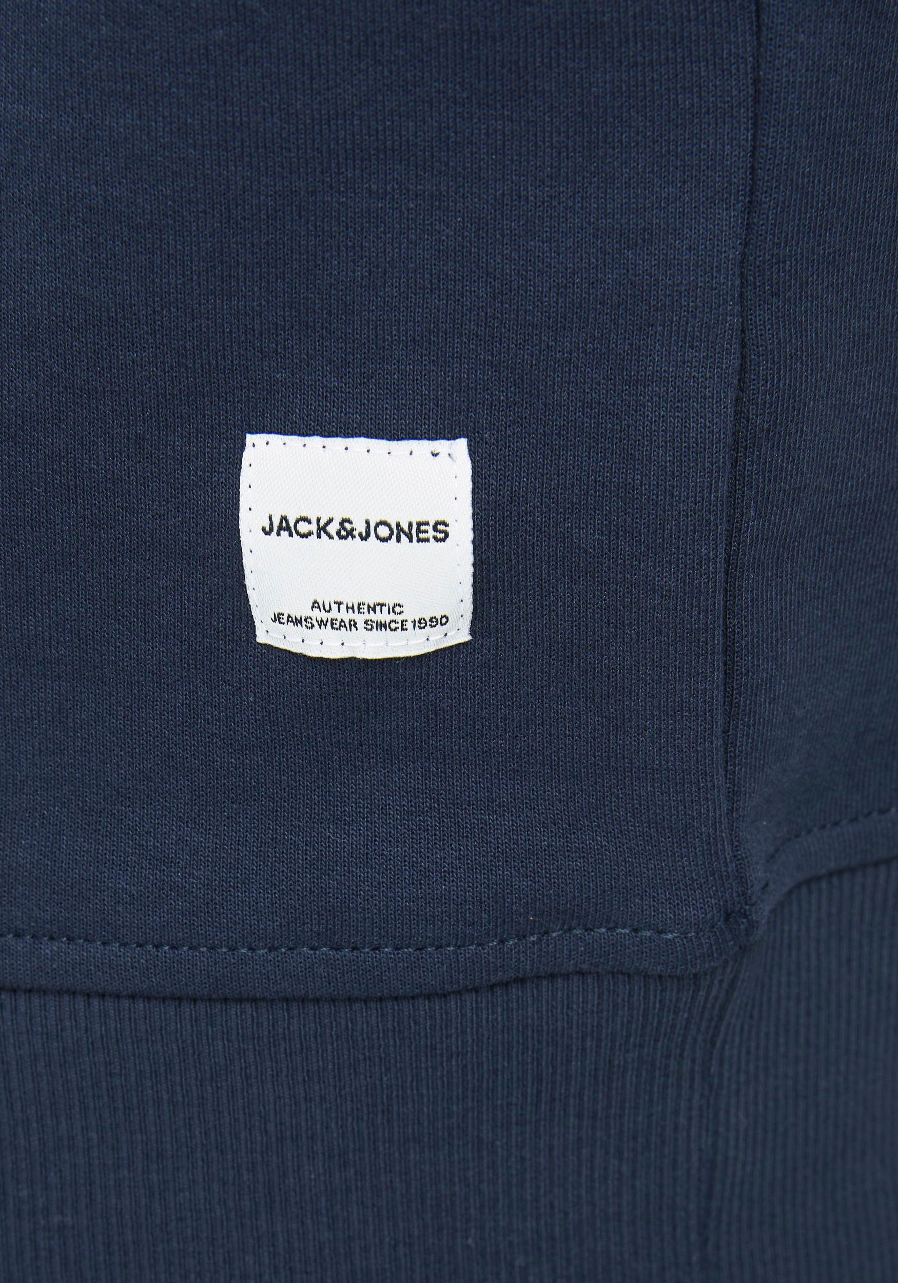 Jack & Jones Sweatshirt »JJEBASIC mit Flaglabel und weicher Baumwollmischung«, unifarben, modisch, regular fit, Baumwolle, Rundhals
