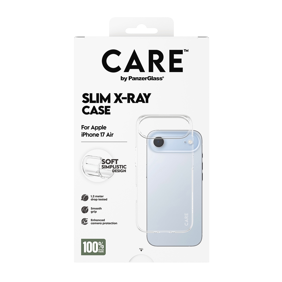 CARE by PanzerGlass Housse pour téléphone portable »Slim X-Ray Case für Apple iPhone Air« Backcover, Schutzhülle, Handyschutzhülle, Case, Schutzcase, stossfest