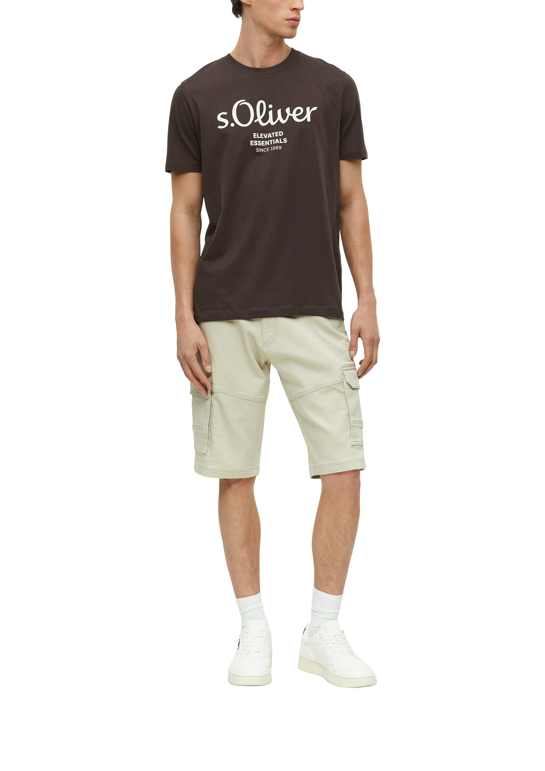s.Oliver Cargobermudas  Sommer-Cargo mit elastichem Bund