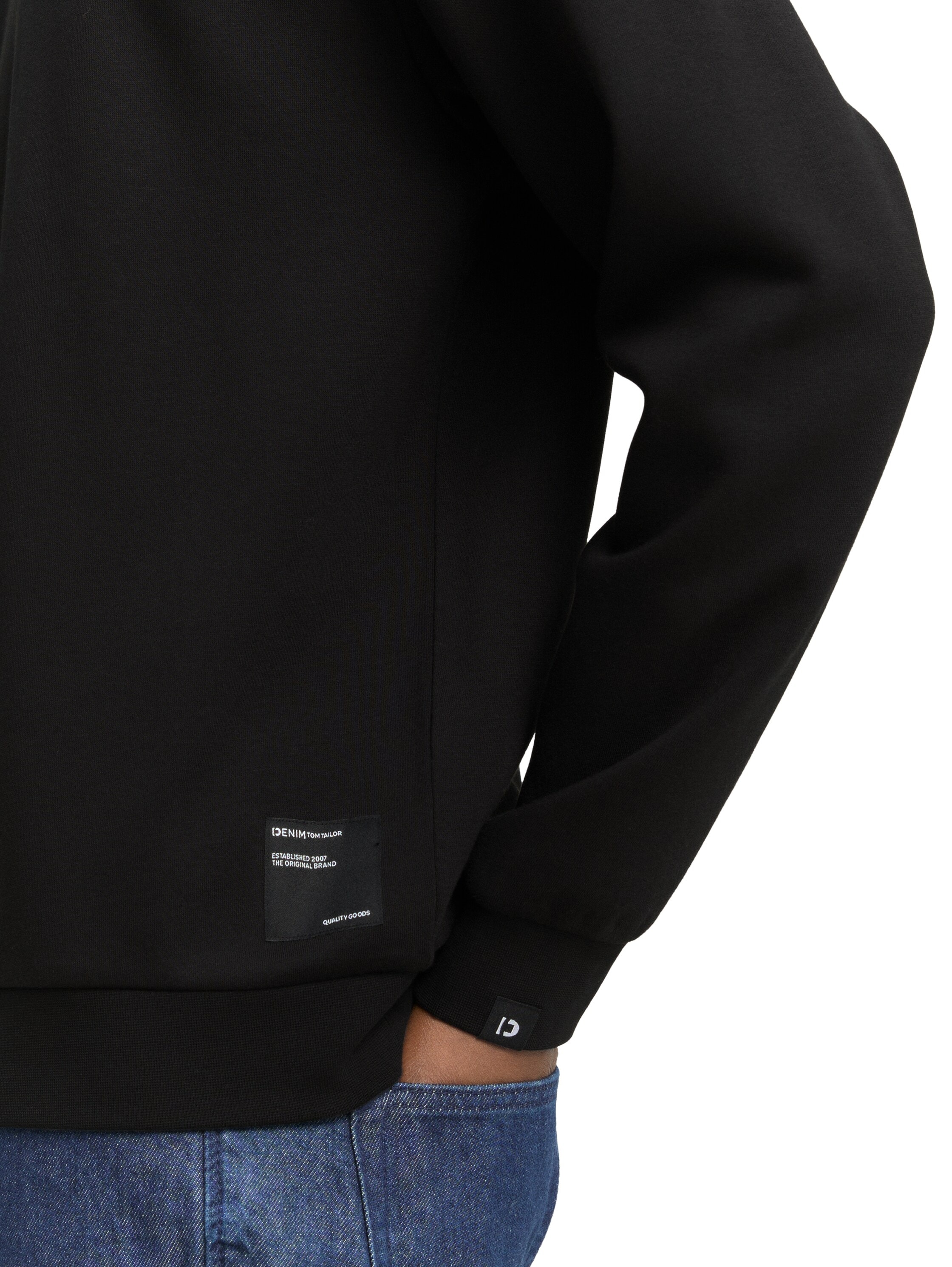 TOM TAILOR Denim Sweatshirt mit Logo Stickerei