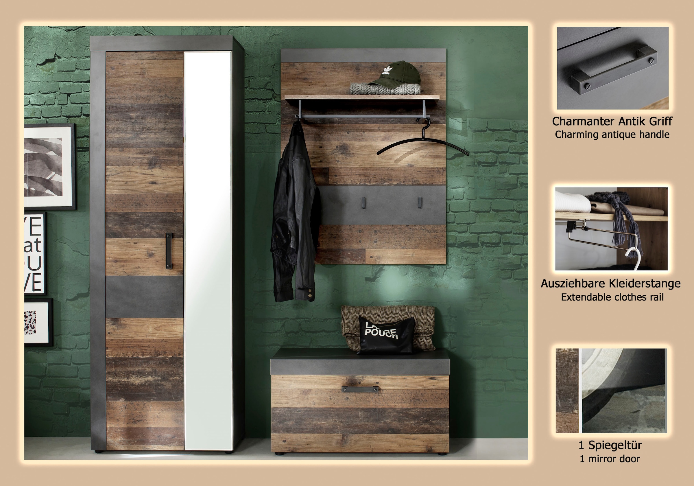 INOSIGN Ensemble de vestiaires »Ilana« Set, 3 cuis tlg.