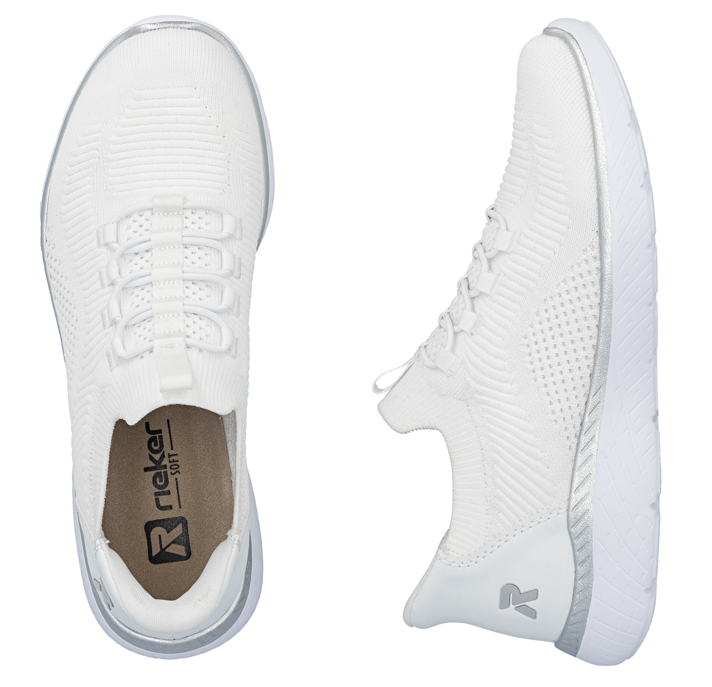 RIEKER Sport Baskets slip-on »Ready2GO«  , Halbschuh, Freizeitschuh, Slipper mit MemoSoft-Innensohle