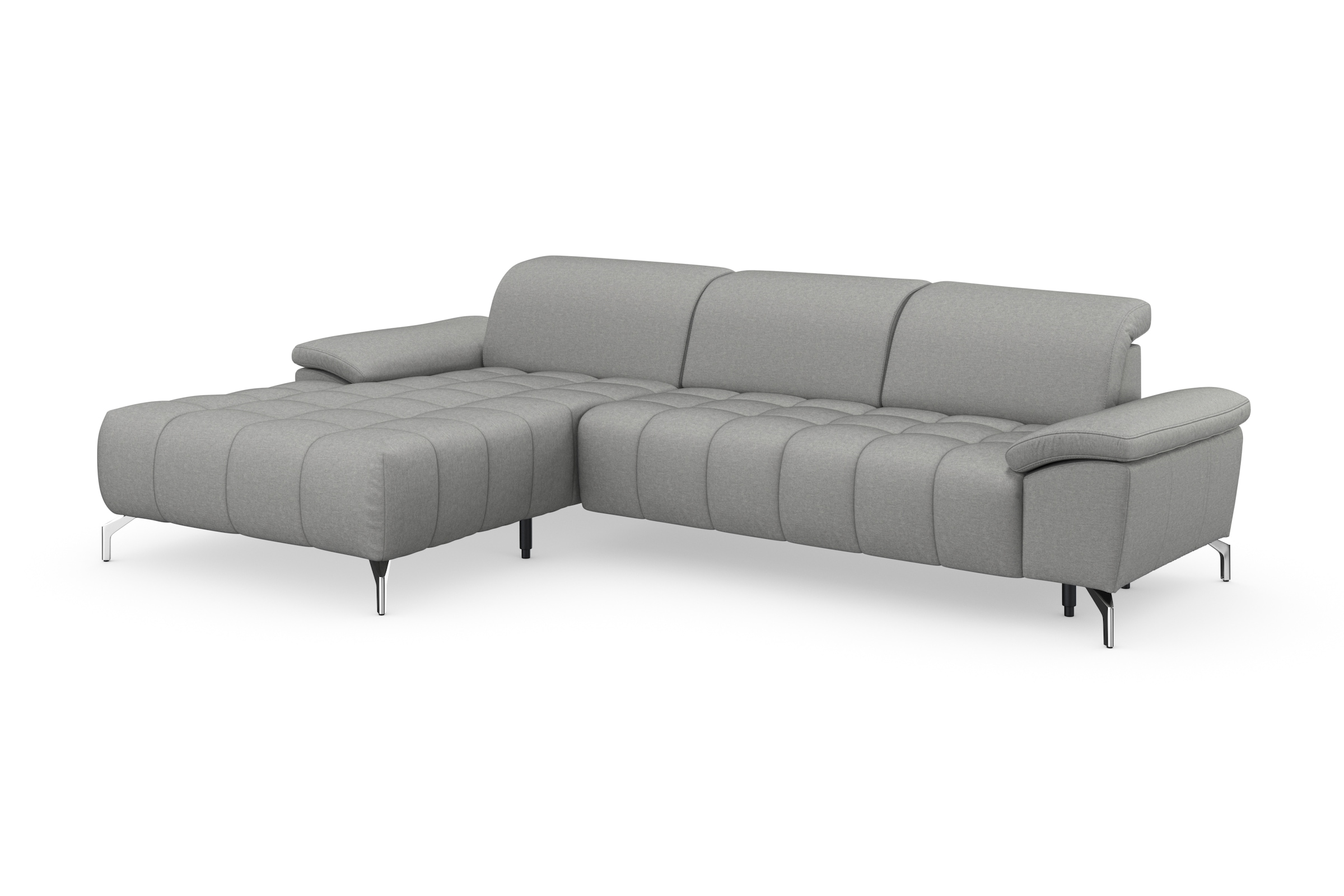 sit&more Canapé d'angle »Cool L-Form« wahlweise mit Kopfteilverstellung und Vorziehsitz, motorisch