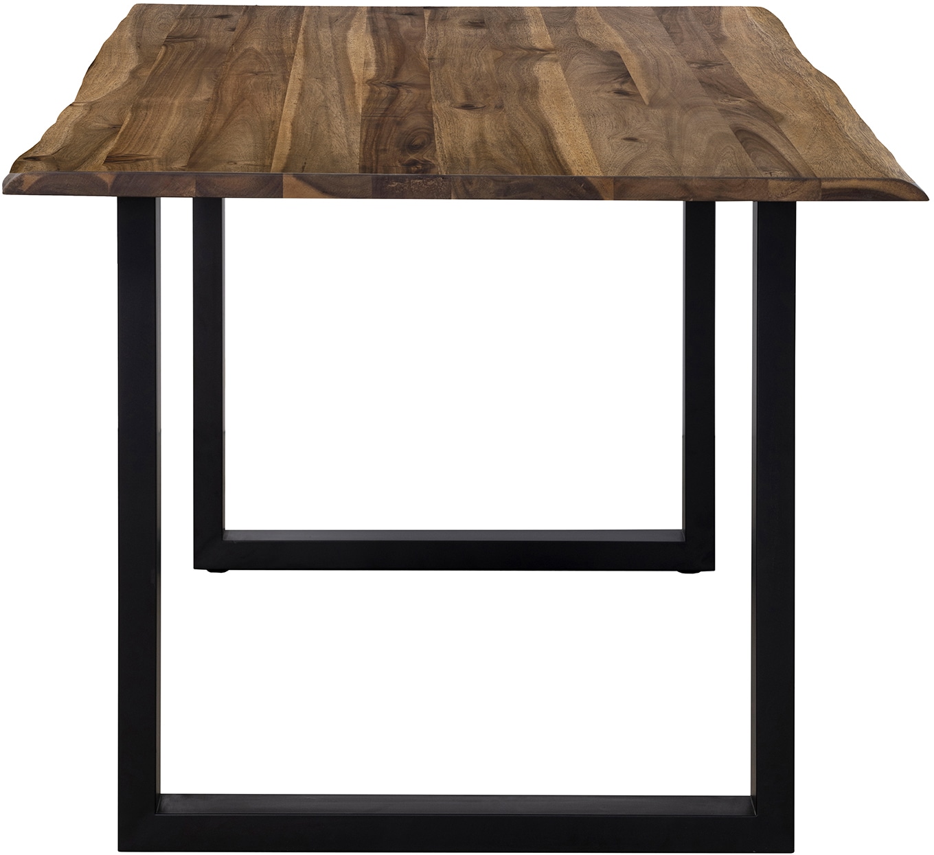 SalesFever Essgruppe »Stilvolle Essgruppe« Set, 5 Stk. tlg. 5-teilige Sitzgruppe mit 360° Drehplatte und echter Baumkante