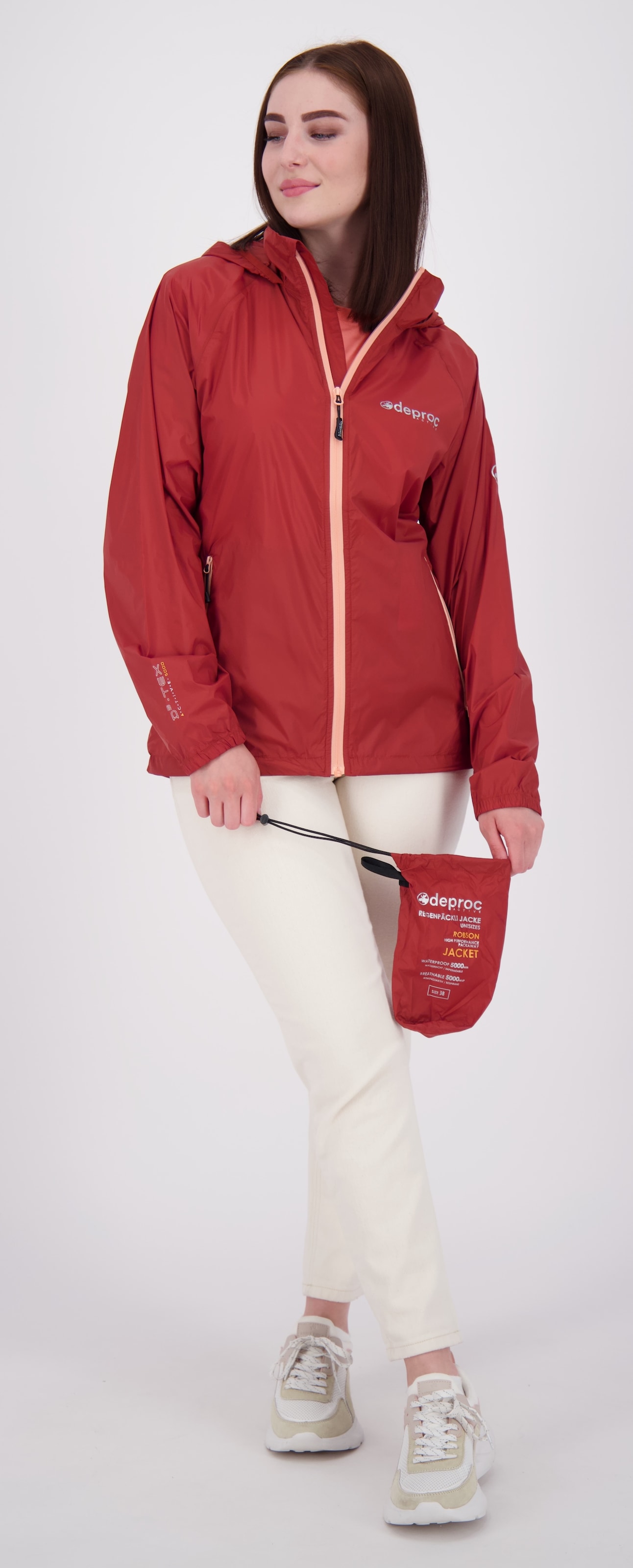 DEPROC Active Regenjacke »ROBSON WMN II« mit Kapuze auch in Grossen Grössen erhältlich