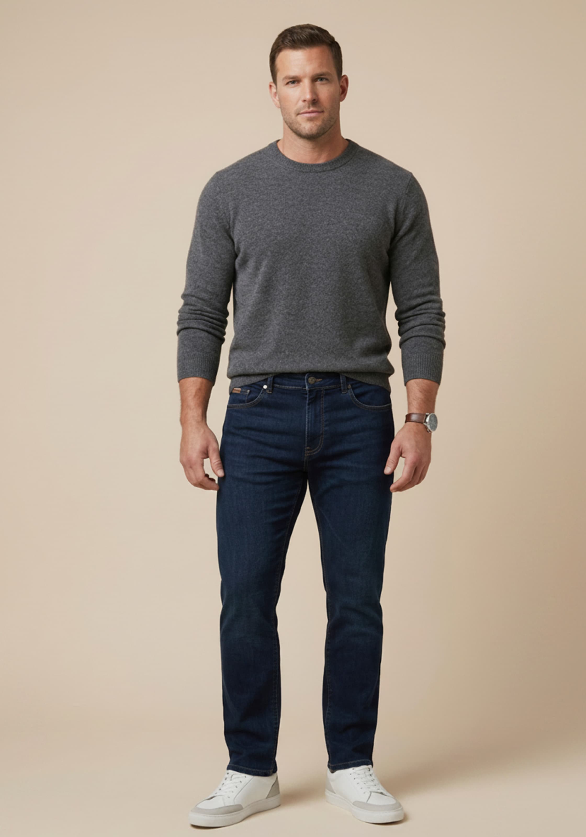 Man's World Plus Jeans droit »Grosse Grössen, straight fit« coupe droite, jambe droite, avec bouton et fermeture éclair