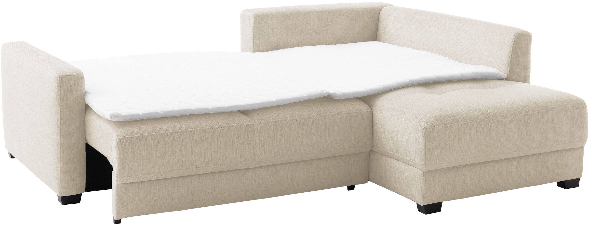 Mr. Couch Canapé d'angle »Pierre, L-Form mit BoxSpring« Mit Boxpring-Taschenfederkern