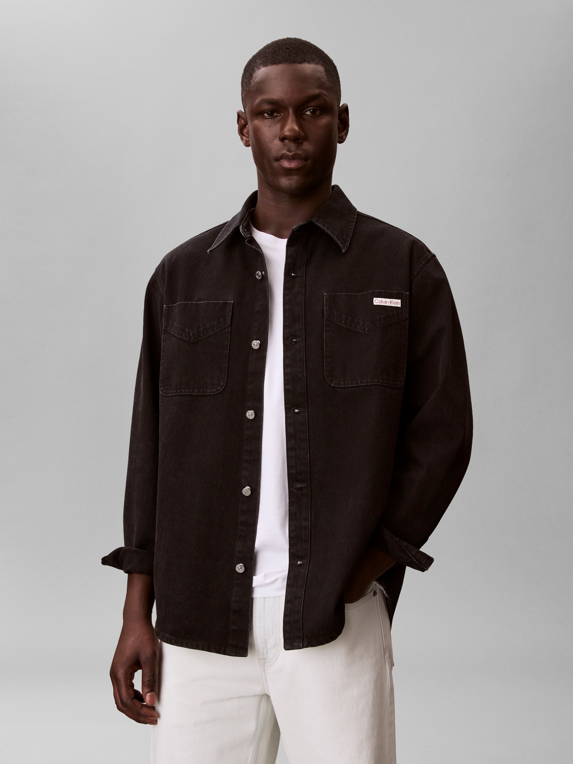 Calvin Klein Jeans Jeanshemd »90S BLACK STONE« Regular fit mit aufgesetzten Brusttaschen