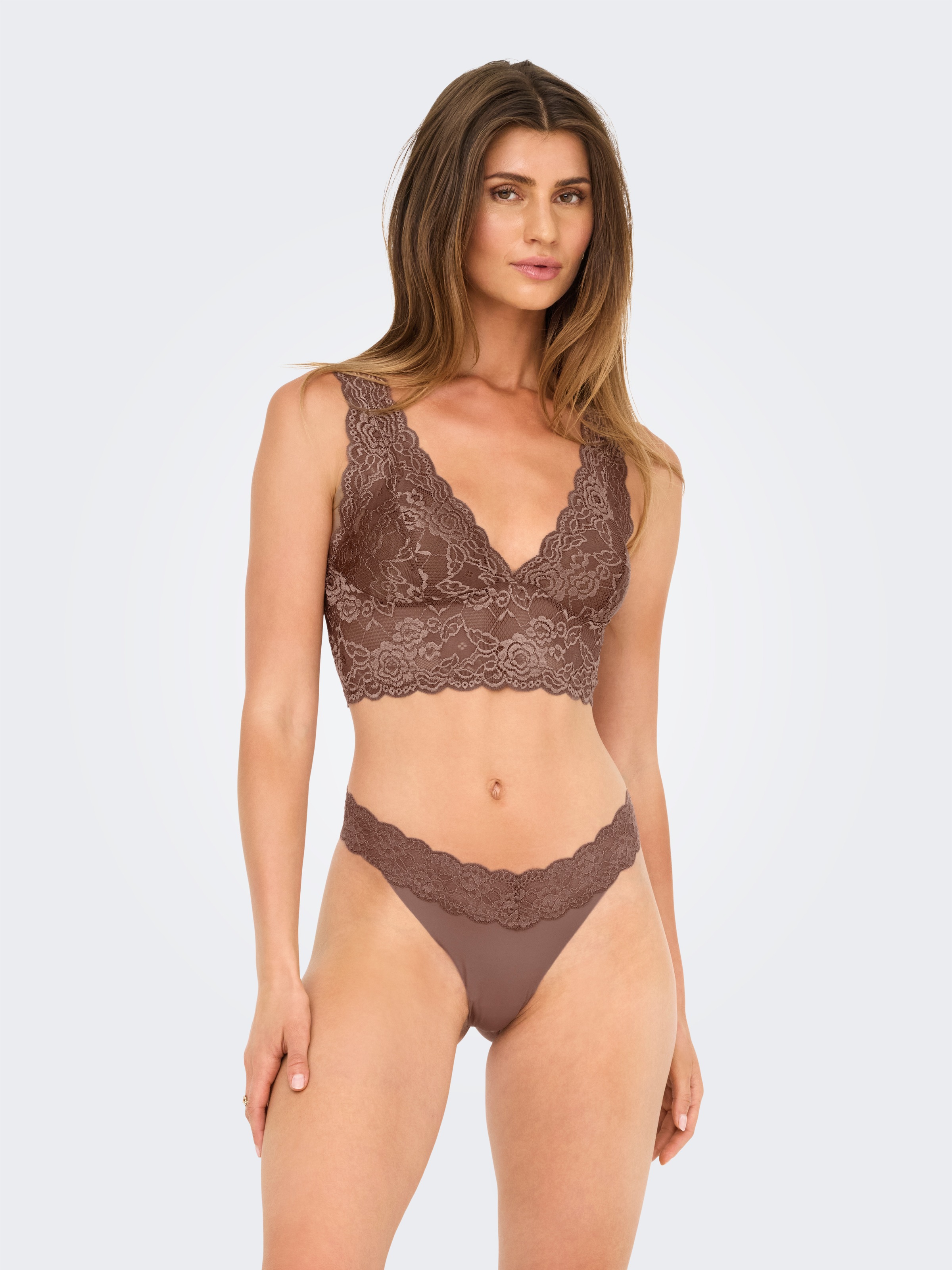 ONLY Tanga »ONLCHLOE LACE S.S THONG 3-PACK ACC« Packung, 3 cuis tlg.,