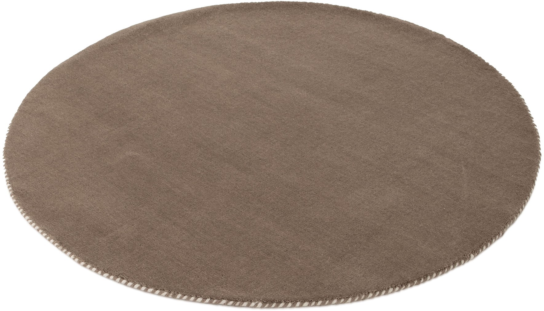 carpetfine Tapis en laine »Gabbeh Lola Uni« Rond 14 mm Höhe mit natürlichem Pflanzenmaterial von Hand gewebt, auch als Läufer