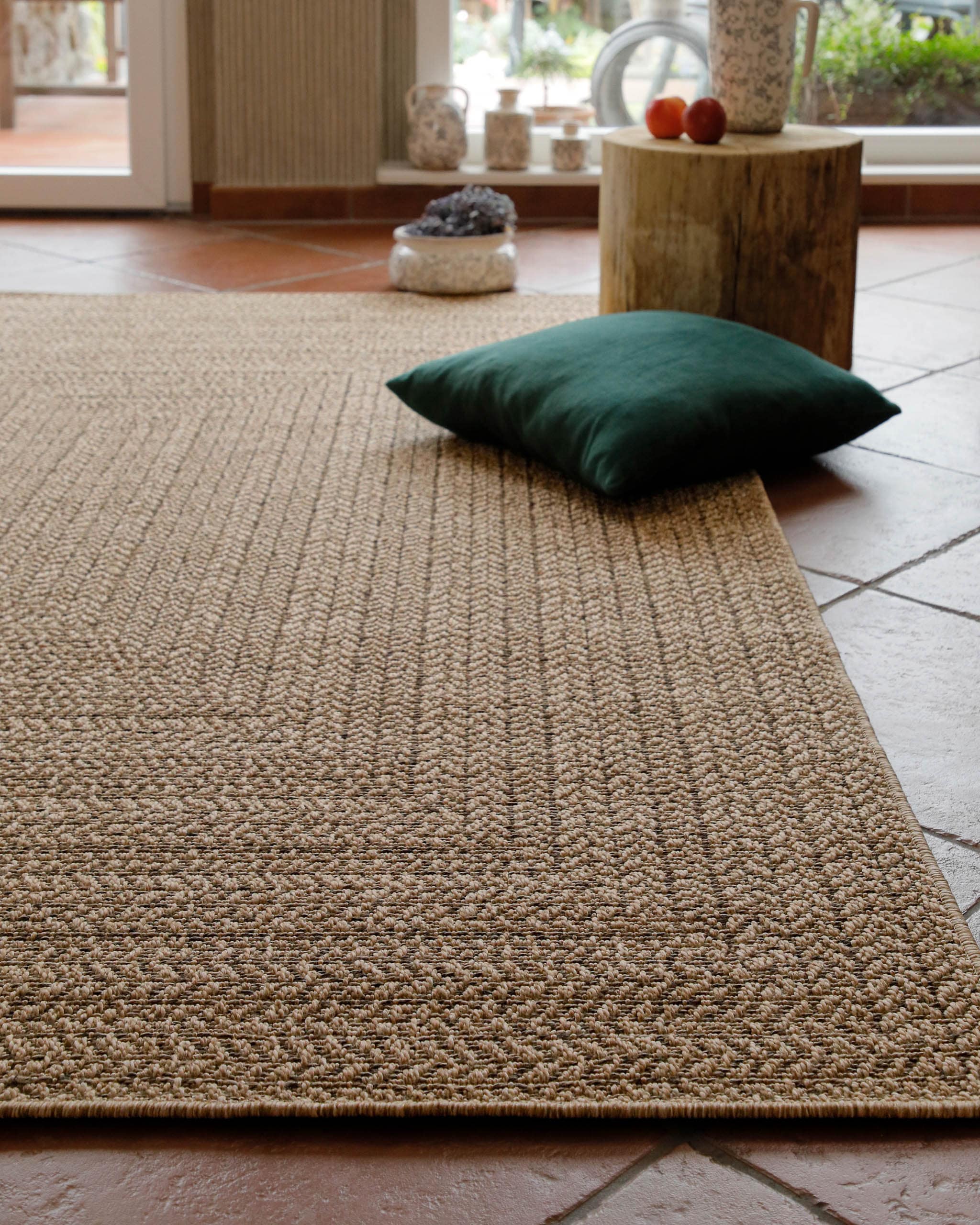 Wecon home Tapis »Layo« Rectangulaire 6 mm Höhe Flachgewebe, wetterfest, geometrisches Design, In- & Outdoor Teppich