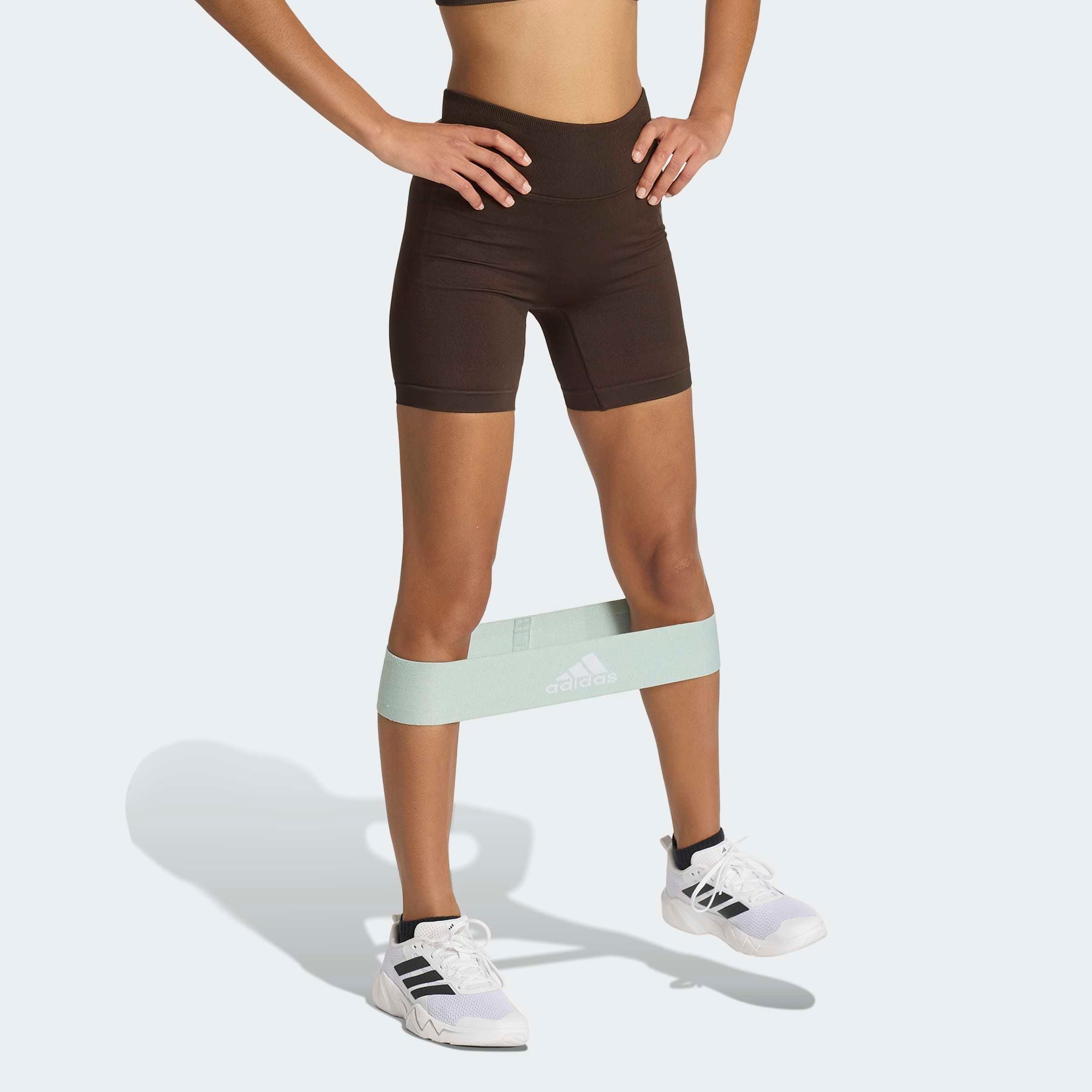 adidas Performance Short »WORKOUT ESSENTIALS KNIT SCRUNCH 5 INCH LEGGINGS«  coupe ajustée, pour fitness et mode sportive, style sportif