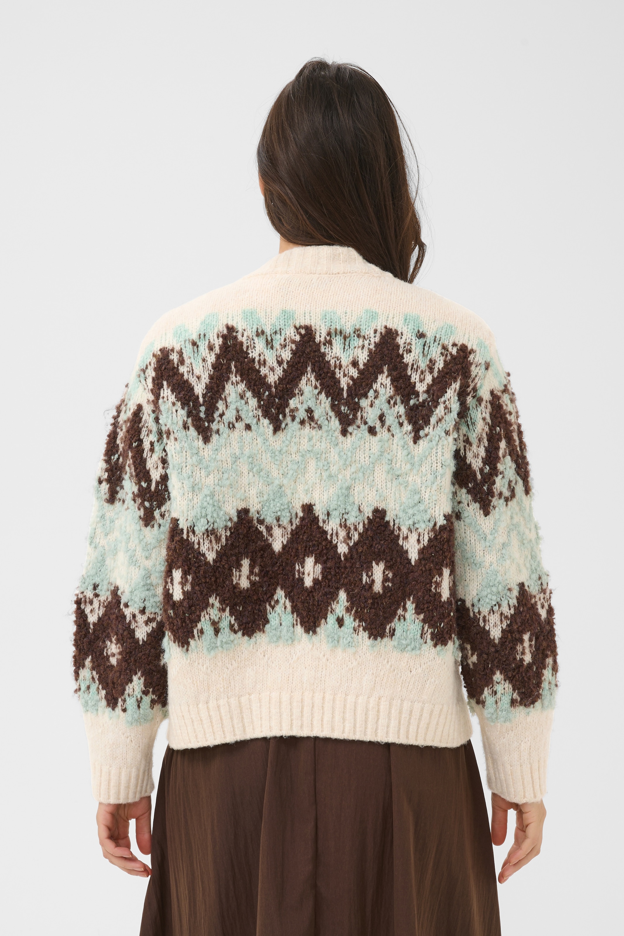 Saint Tropez Veste en tricot »TuskaSZ Cardigan« Mélange de matériaux, coupe regular