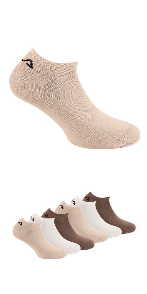 Fila Chaussettes »UNISEX INVISIBLE PLAIN SOCKS« 6 Couple tlg. mit eingestricktem Logo
