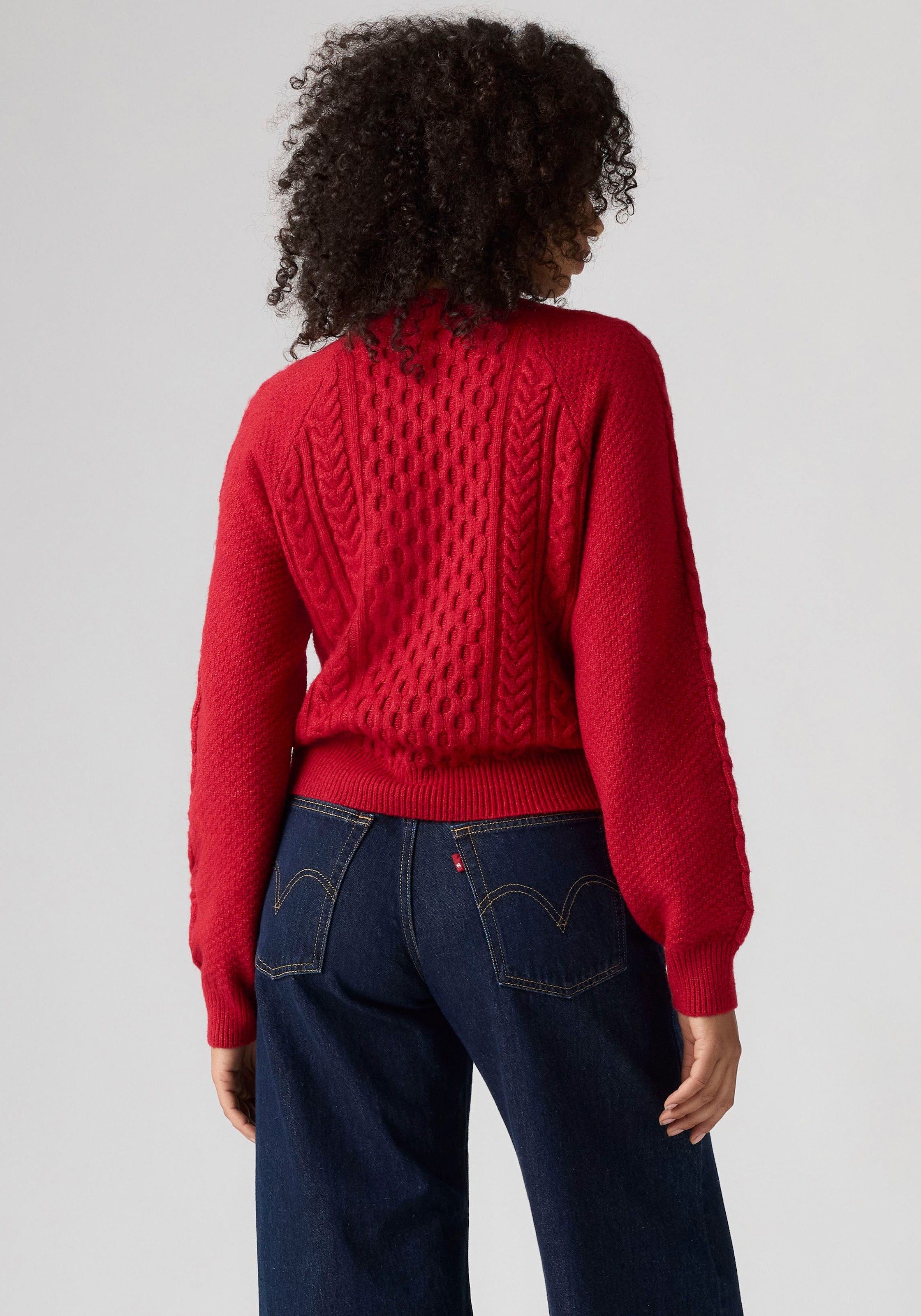 Levi's® Pull à col rond »JOLIE CABLE CREWNECK SWEATER« mit Zopfmuster, weicher Materialmix