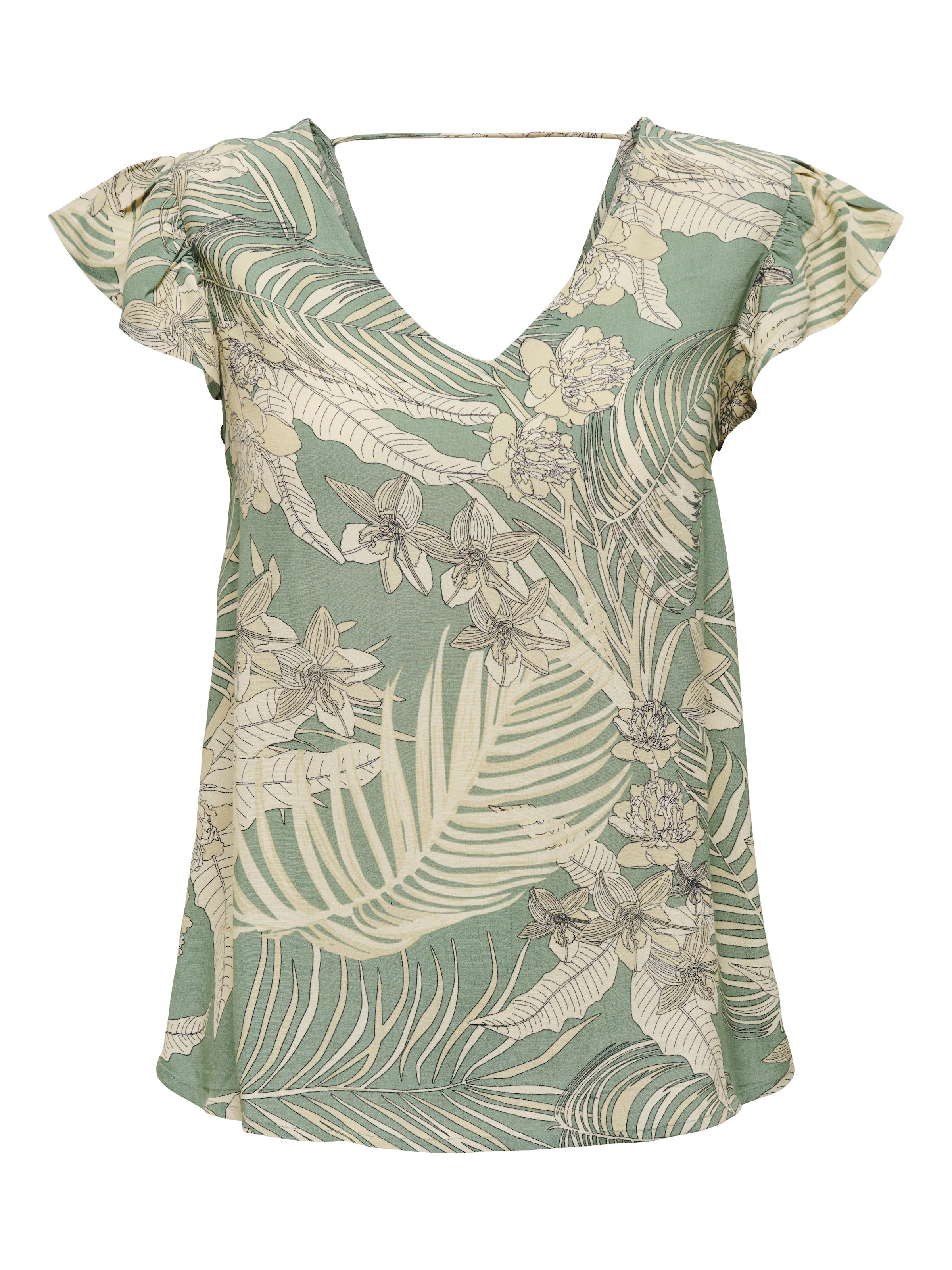 ONLY V-Shirt »ONLPALINA LIFE SS V-NECK TOP PTM«
