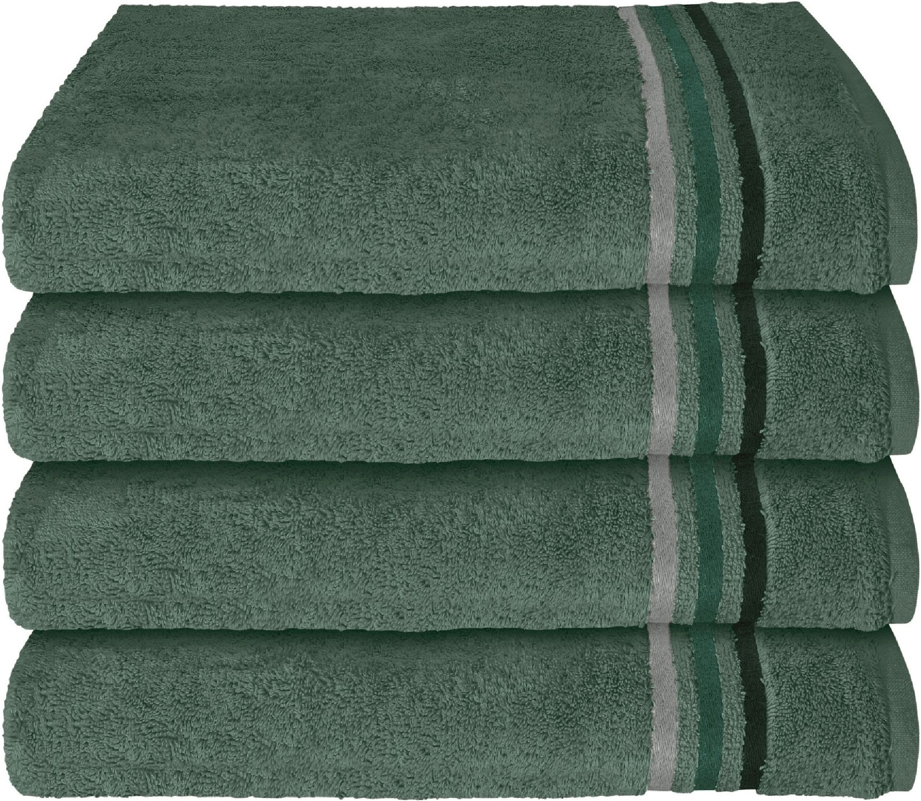 Schiesser Serviettes »Skyline Color aus 100 % Baumwolle mit eleganter Streifenbordüre« MADE IN GREEN by OEKO-TEX®