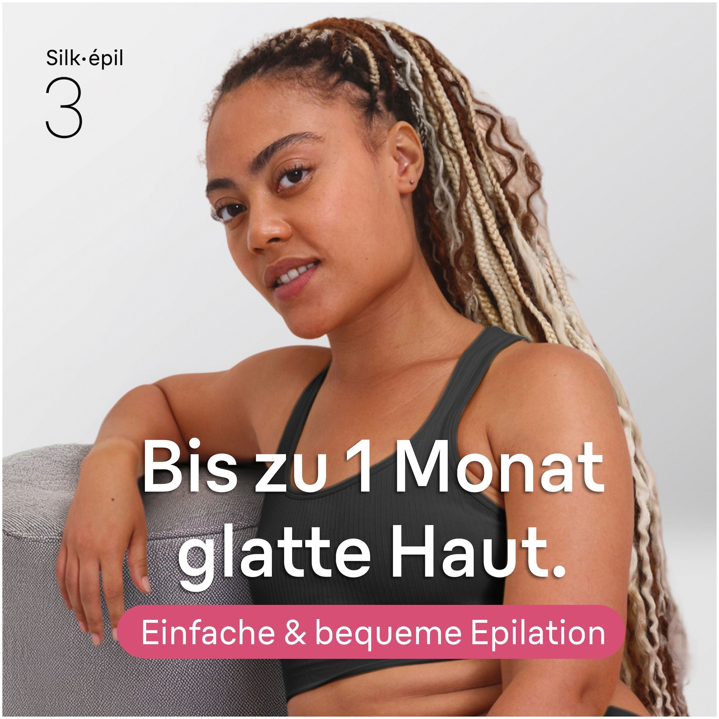 Braun Épilateur »Silk-épil 3 SE3-202« peau lisse durable, inclut un taille-bikini, SmartLight