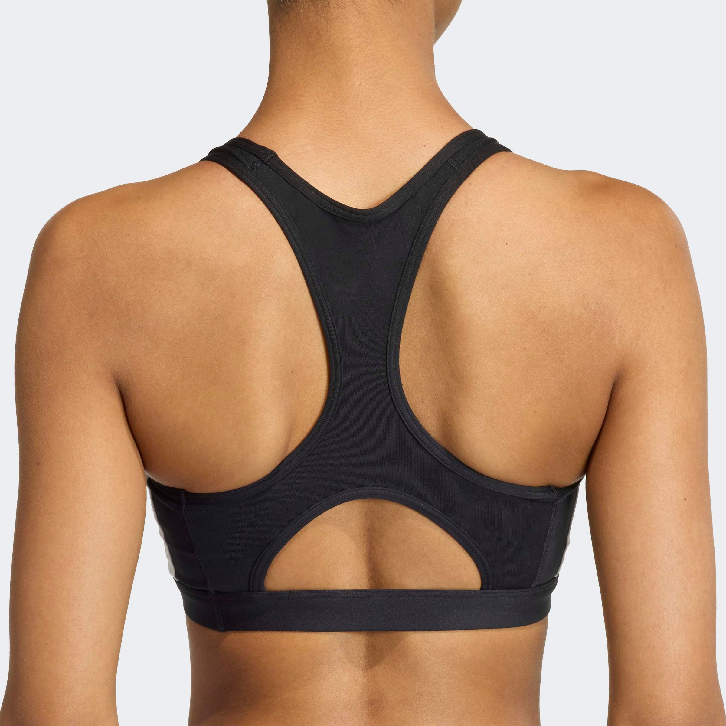 adidas Performance Soutien-gorge de sport »OPTIME ESSENTIALS WORKOUT 3-STREIFEN MEDIUM SUPPORT BH« ohne Bügel, in Stretch-Qualität