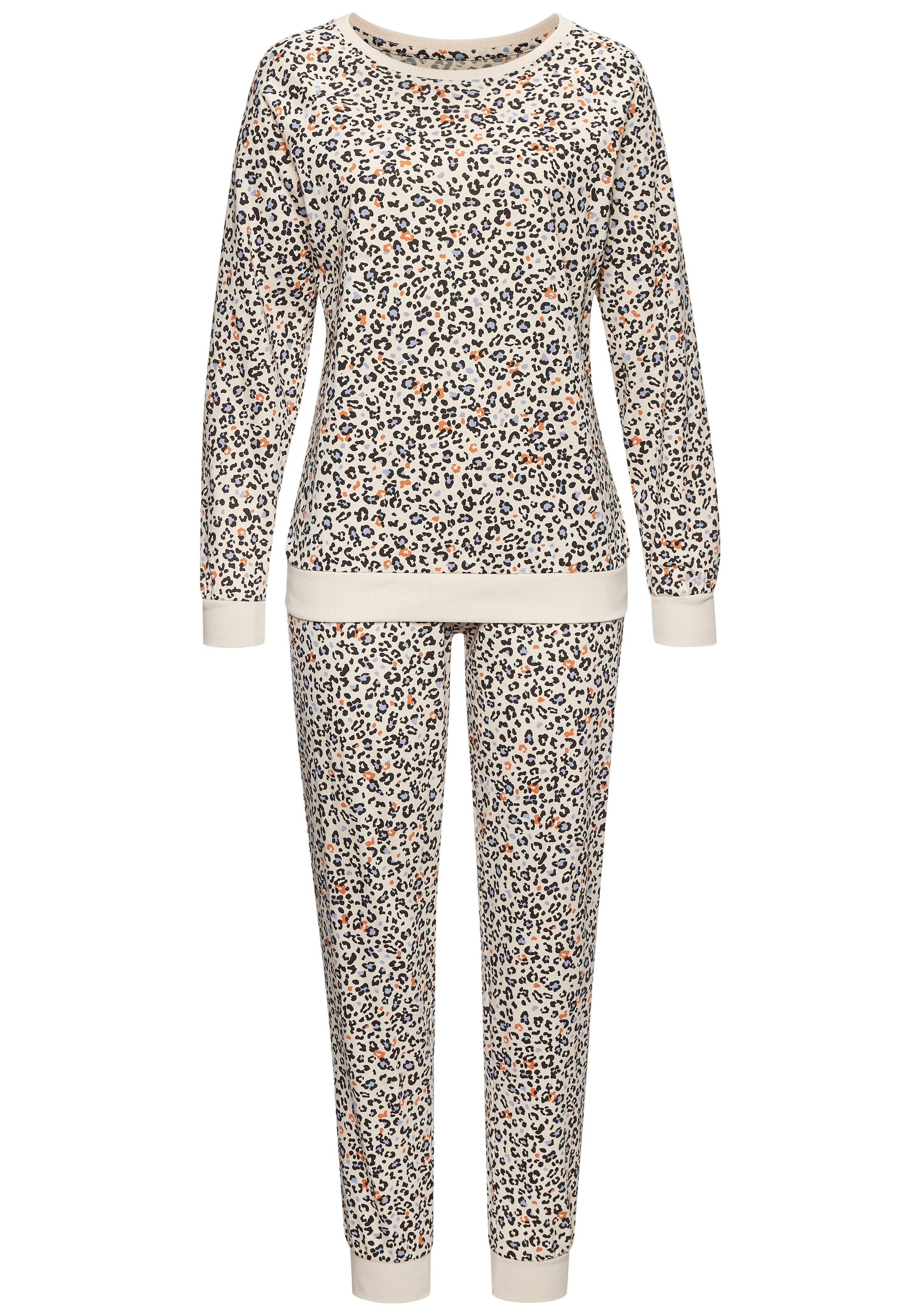 Vivance Dreams Pyjama 2-teilig, 2 tlg. mit schönem Animalprint