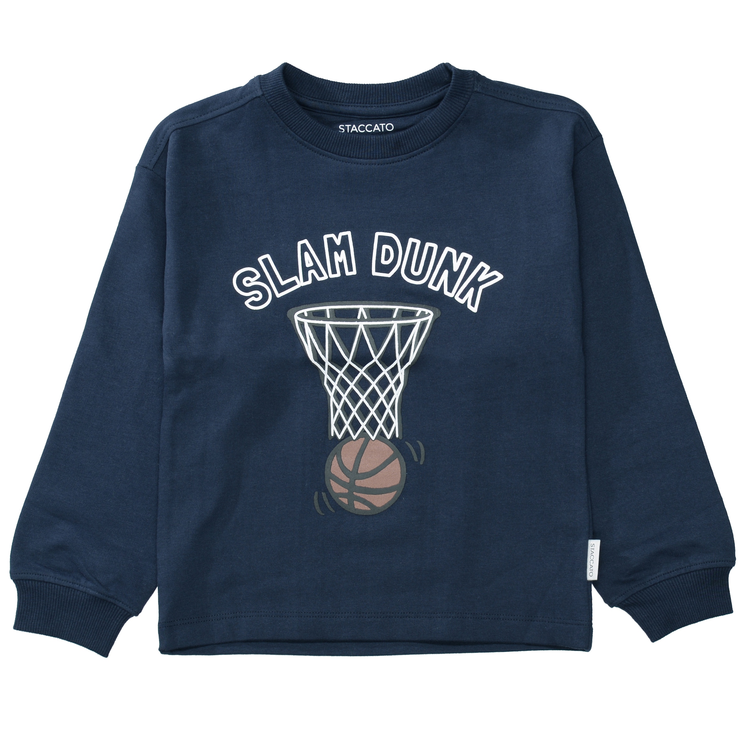 STACCATO T-shirt à manches longues Paquet, 2 Lot de 2 sweats / motifs basketball / pour garçons