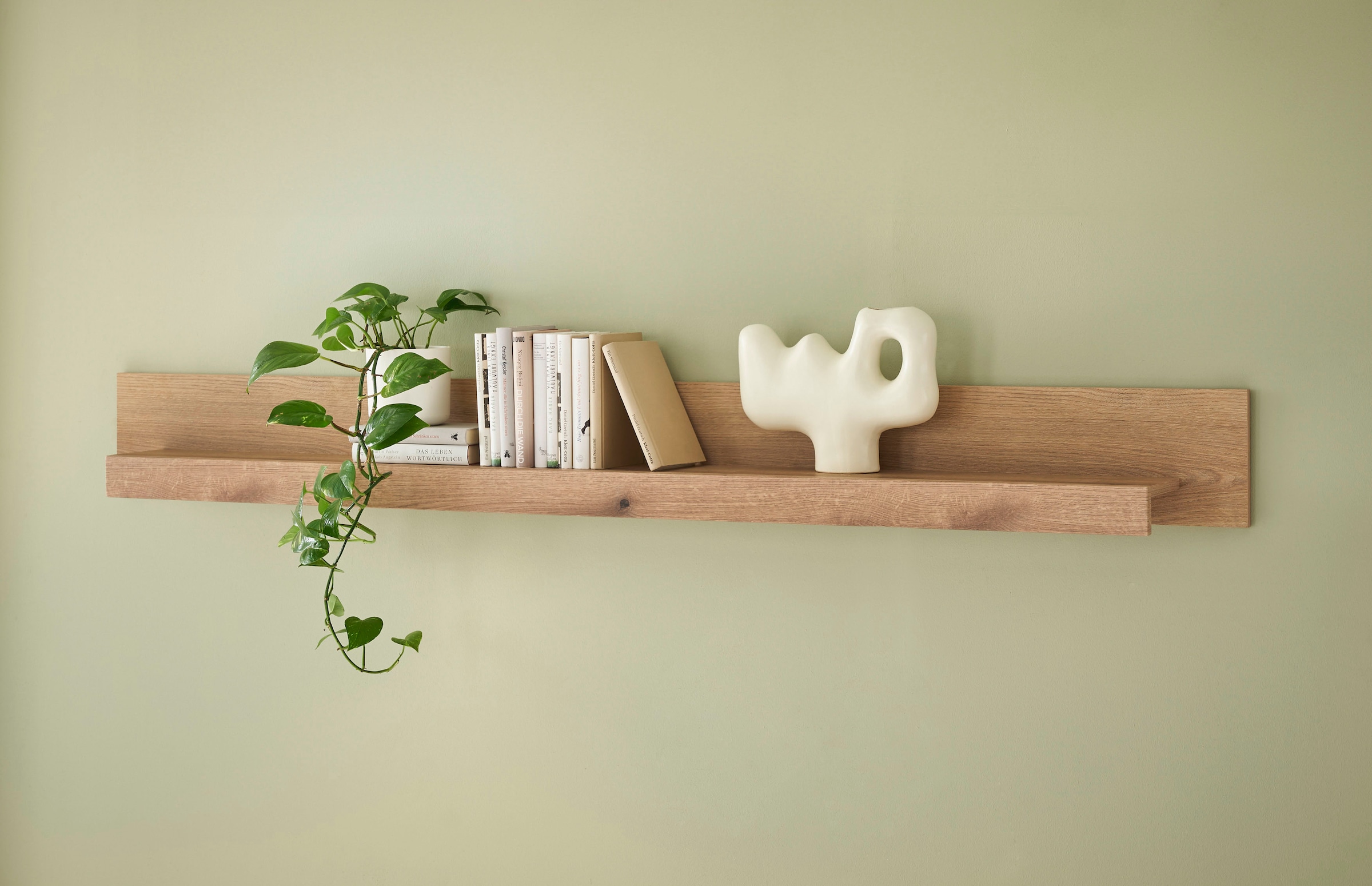 Home affaire Tableau mural »Cantara, modernes Wandregal, Hängeregal mit Ablagefach« vielseitig einsetzbar, in Eiche Evoke oder weiss erhältlich