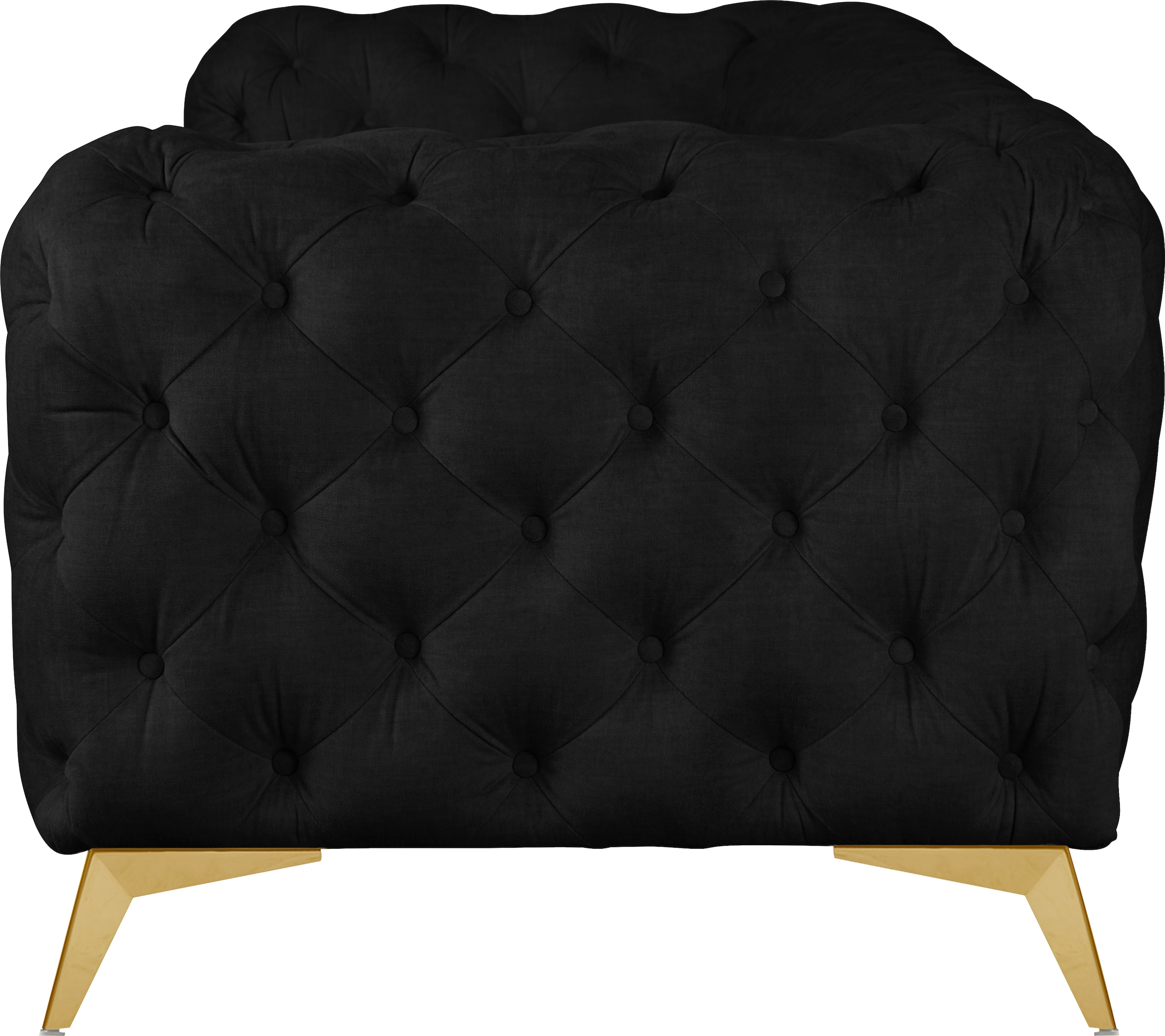 Home affaire Canapé Chesterfield »Glynis« aufwändige Knopfheftung, moderne Chesterfield Optik, Fussfarbe wählbar