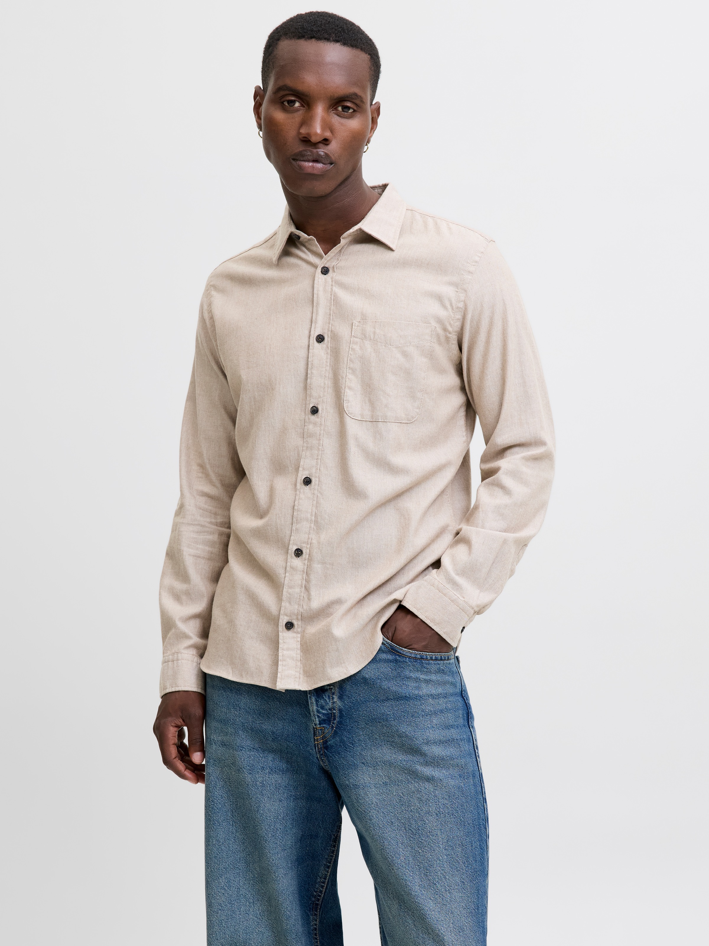 Jack & Jones Chemise à manches longues »JJECLASSIC MELANGE SHIRT L/S NOOS«