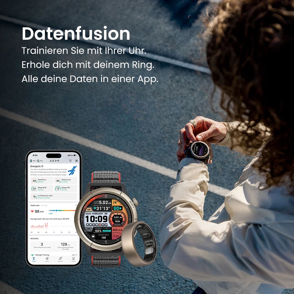 Amazfit Fitness-Tracker »Helio Ring (Size 12)«