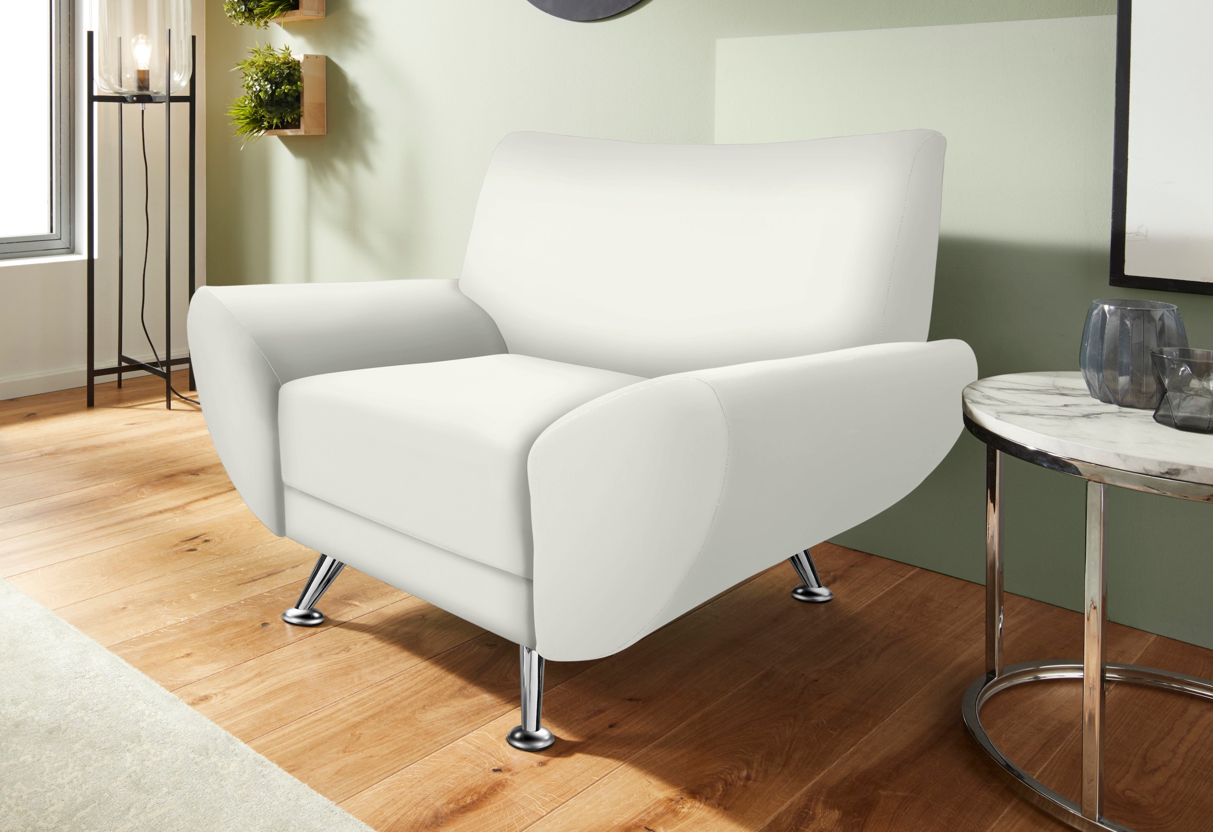 Home affaire Fauteuil »Saltare elegant und komfortabel, toller Designfuss, Breite 112cm«