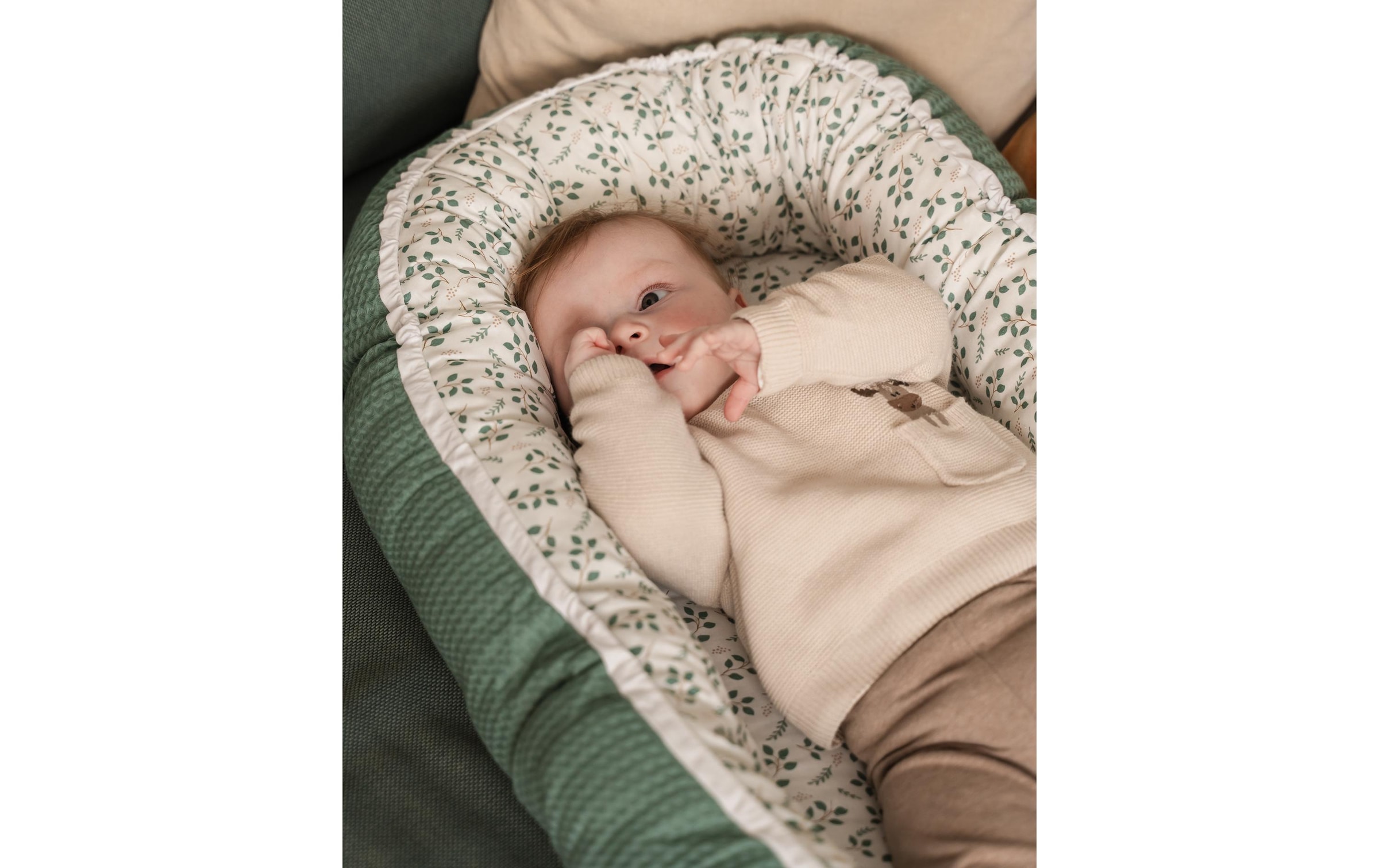 ULLENBOOM ® Kuschelnest »Cocoon Floral 55 x 95 cm«