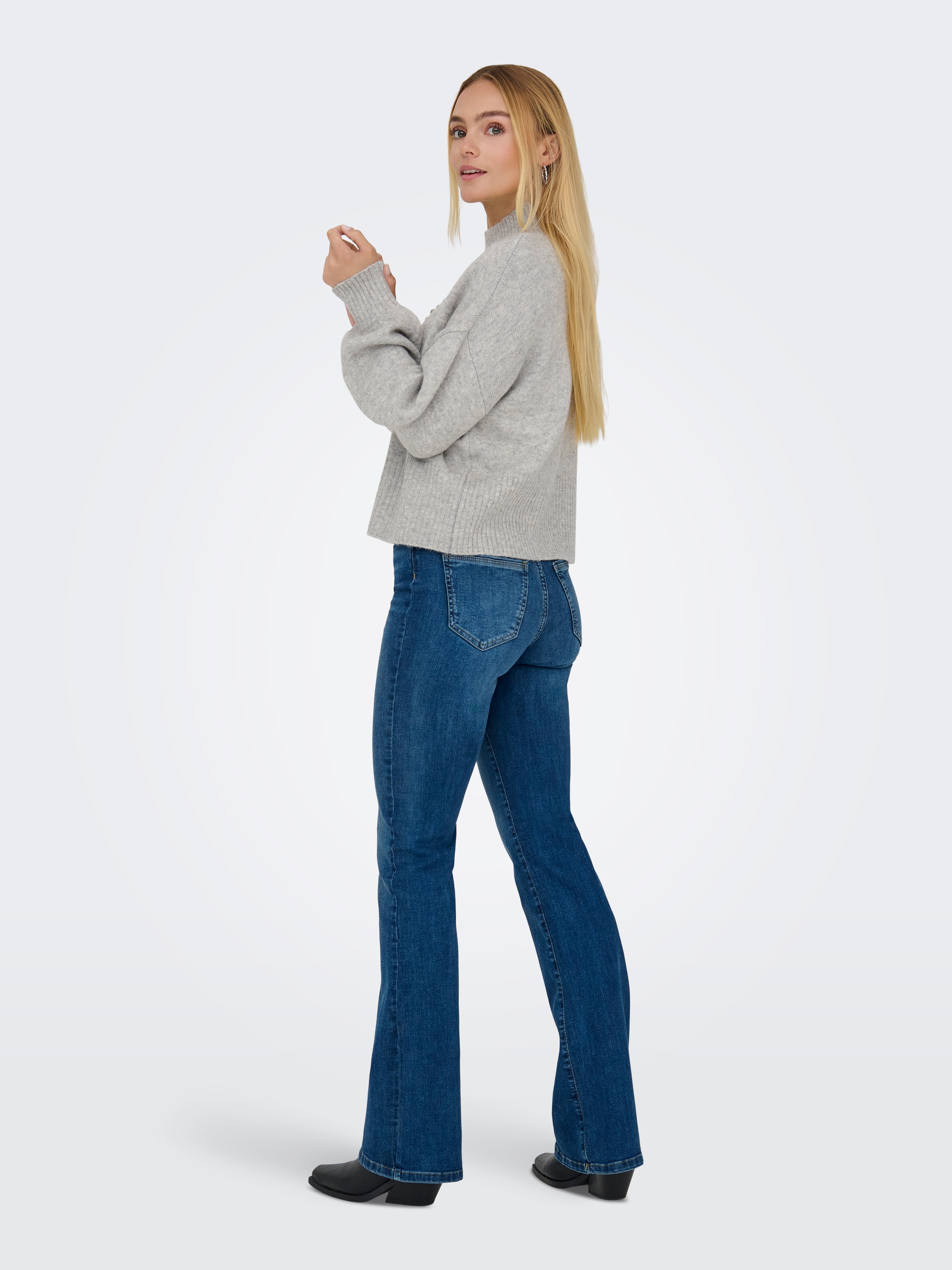 ONLY Strickpullover »ONLWAKEFIELD LIFE LS BLING HIGHNECK KNT«