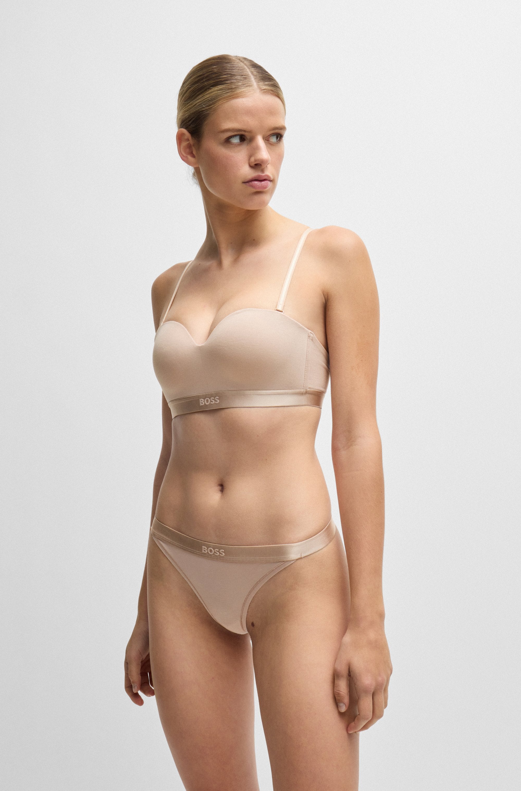 BOSS String »STRING BEA« mit BOSS Schriftzug