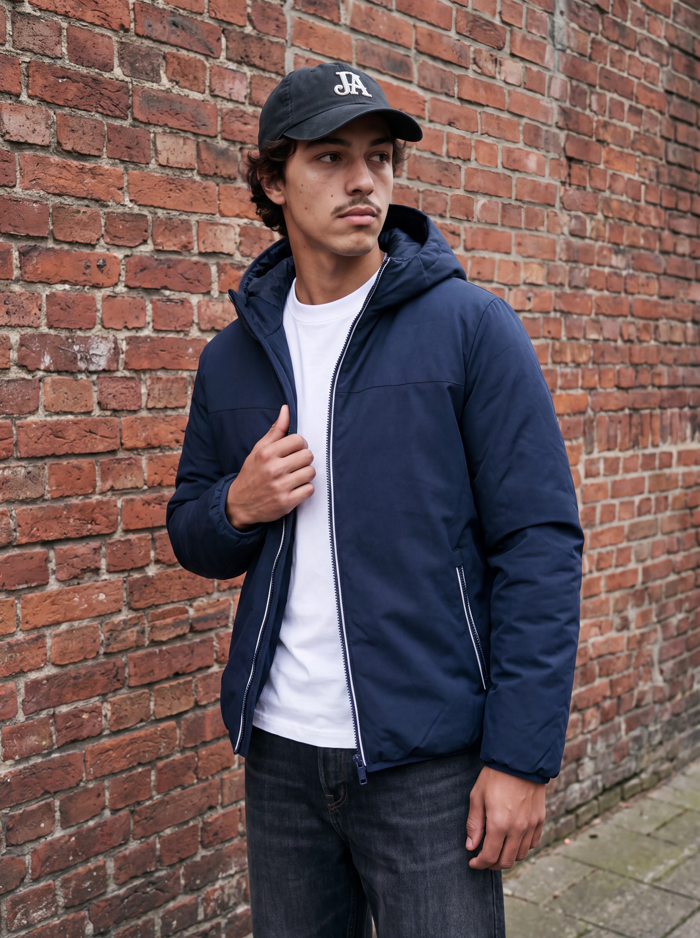 Jack & Jones Kurzjacke »JJEBROOKLYN REVERSIBLE JACKET SN« mit Kapuze Kunstfaser, regular fit