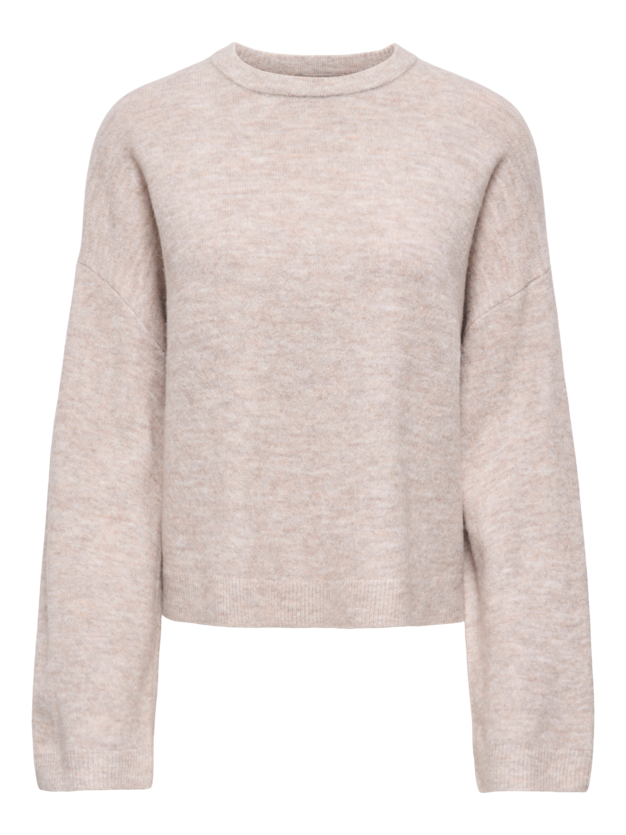 ONLY Rundhalspullover »ONLSIMONI L/S O-NECK PULLOVER KNT NOOS« Materialmix, regular fit