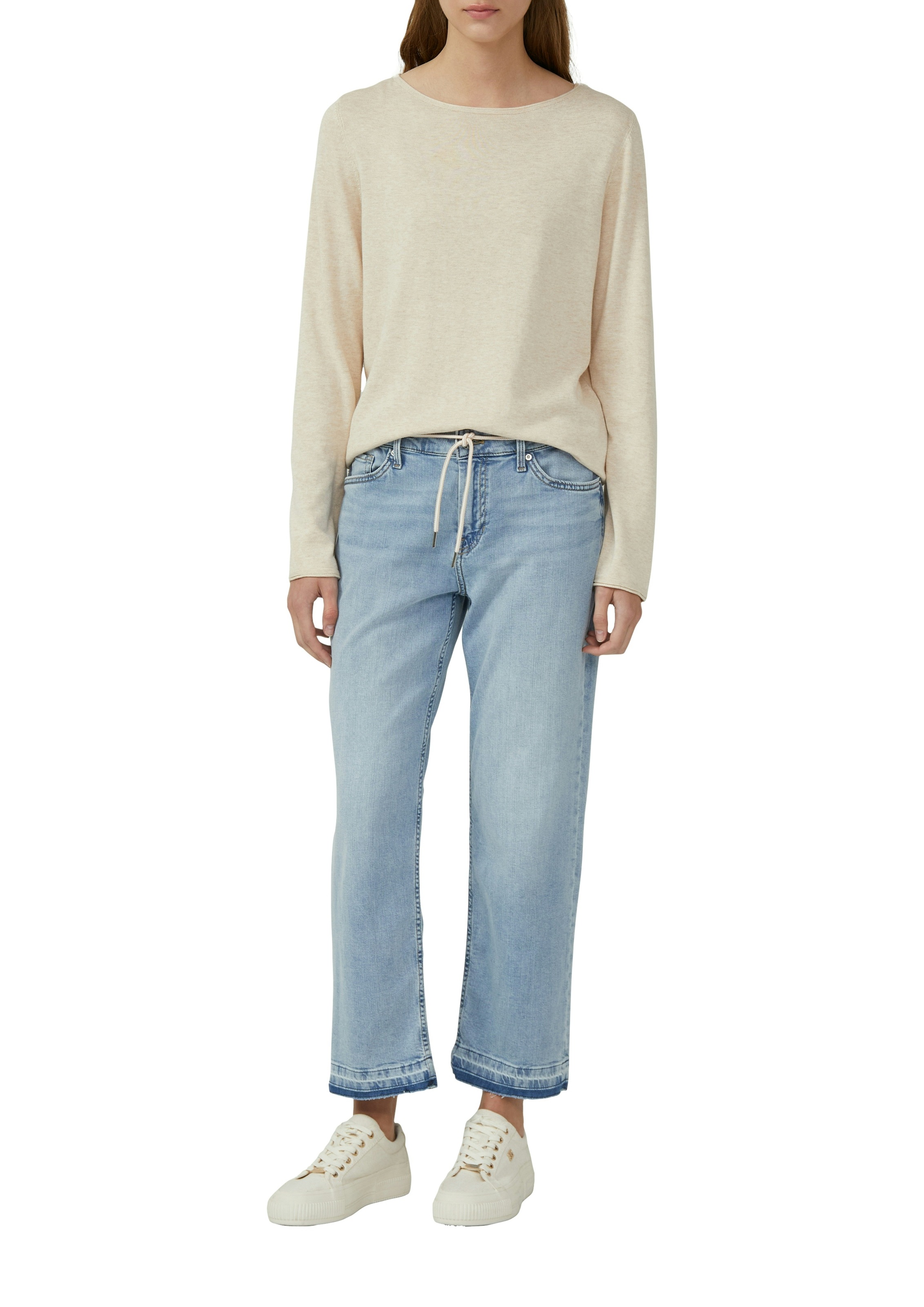s.Oliver Langarmshirt mit Rollkanten