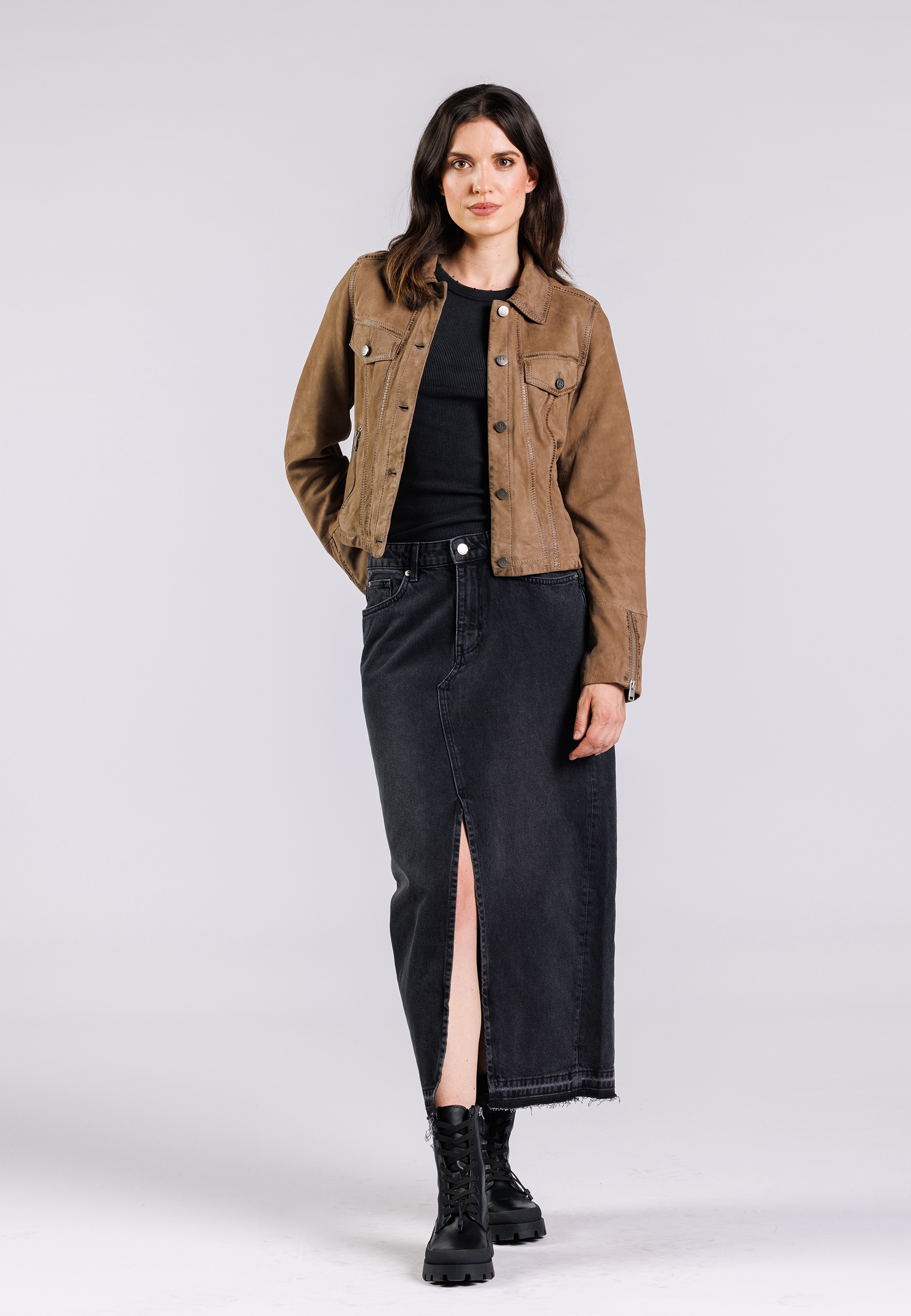 Freaky Nation Lederjacke »Callie-FN«