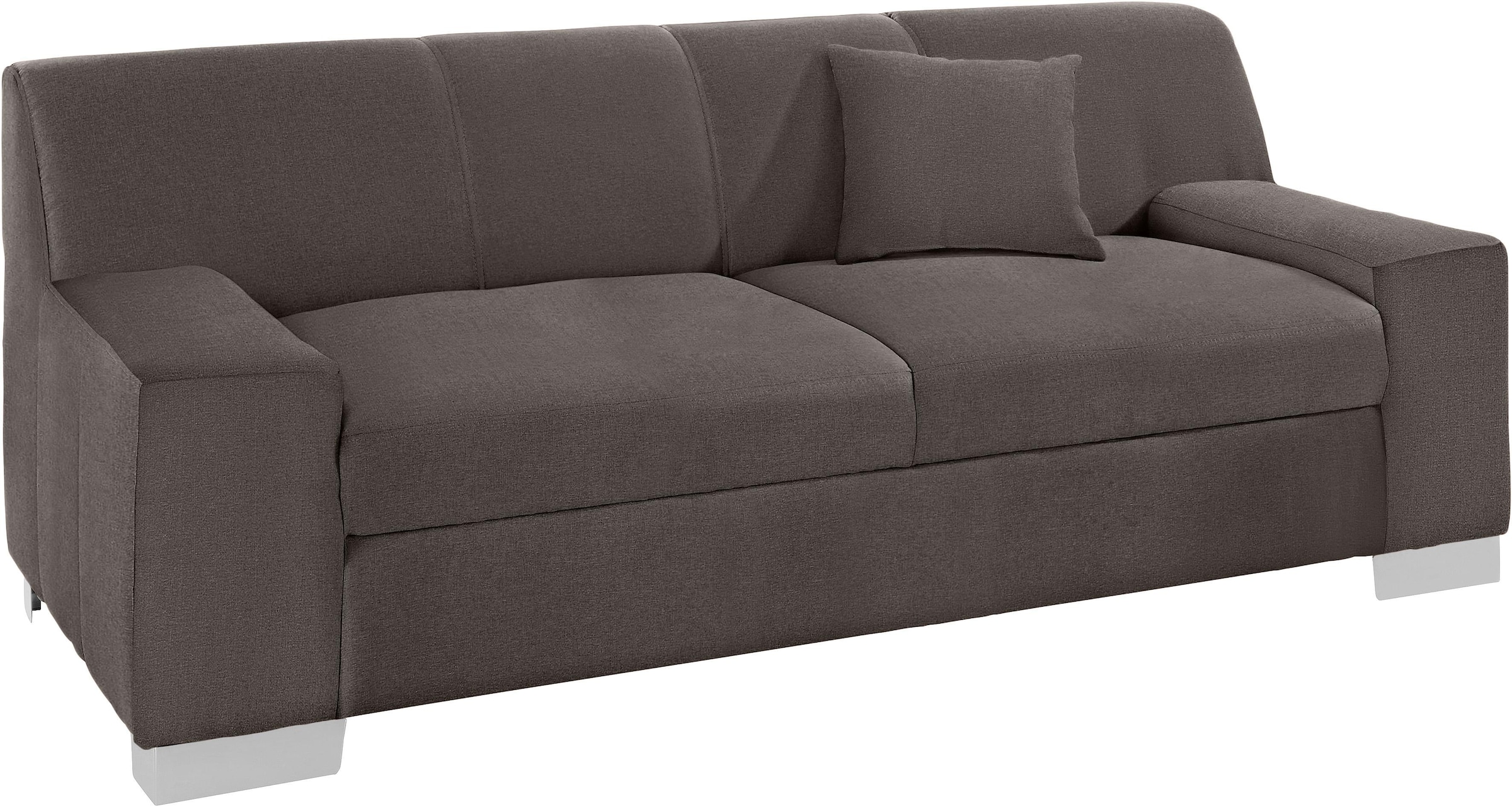 DOMO collection 2-Sitzer »Bero, elegant und zeitlos, flache Armlehnen« fester Sitzkomfort