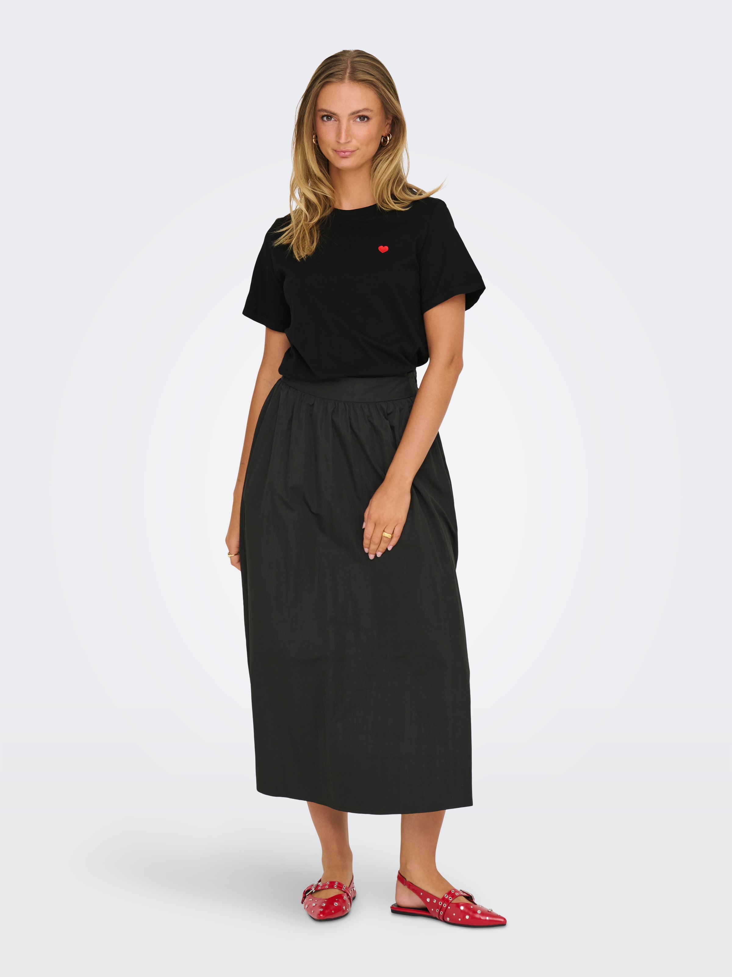 JDY Kurzarmshirt »JDYPISA S/S PRINT TOP JRS NOOS« Baumwolle, regular fit