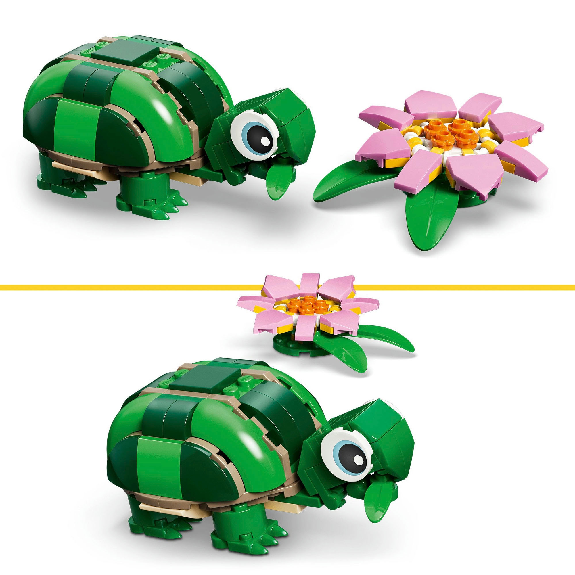 LEGO® Pions de construction »Schildkröte mit Seerose (31377), LEGO Creator« Made in Europe