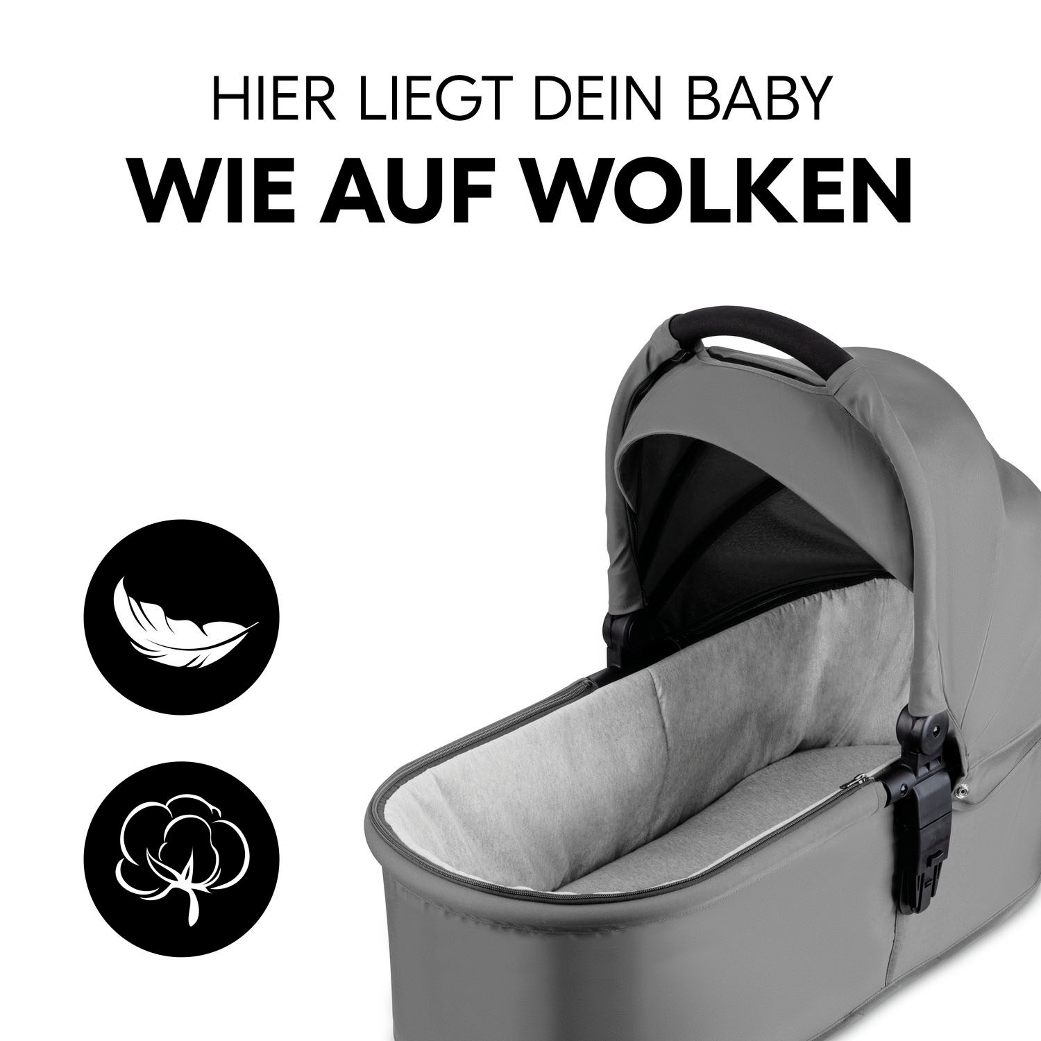 Hauck Poussette pour enfants »Shop N Care Trio Set« inkl. Babyschale, Babywanne und Adapter
