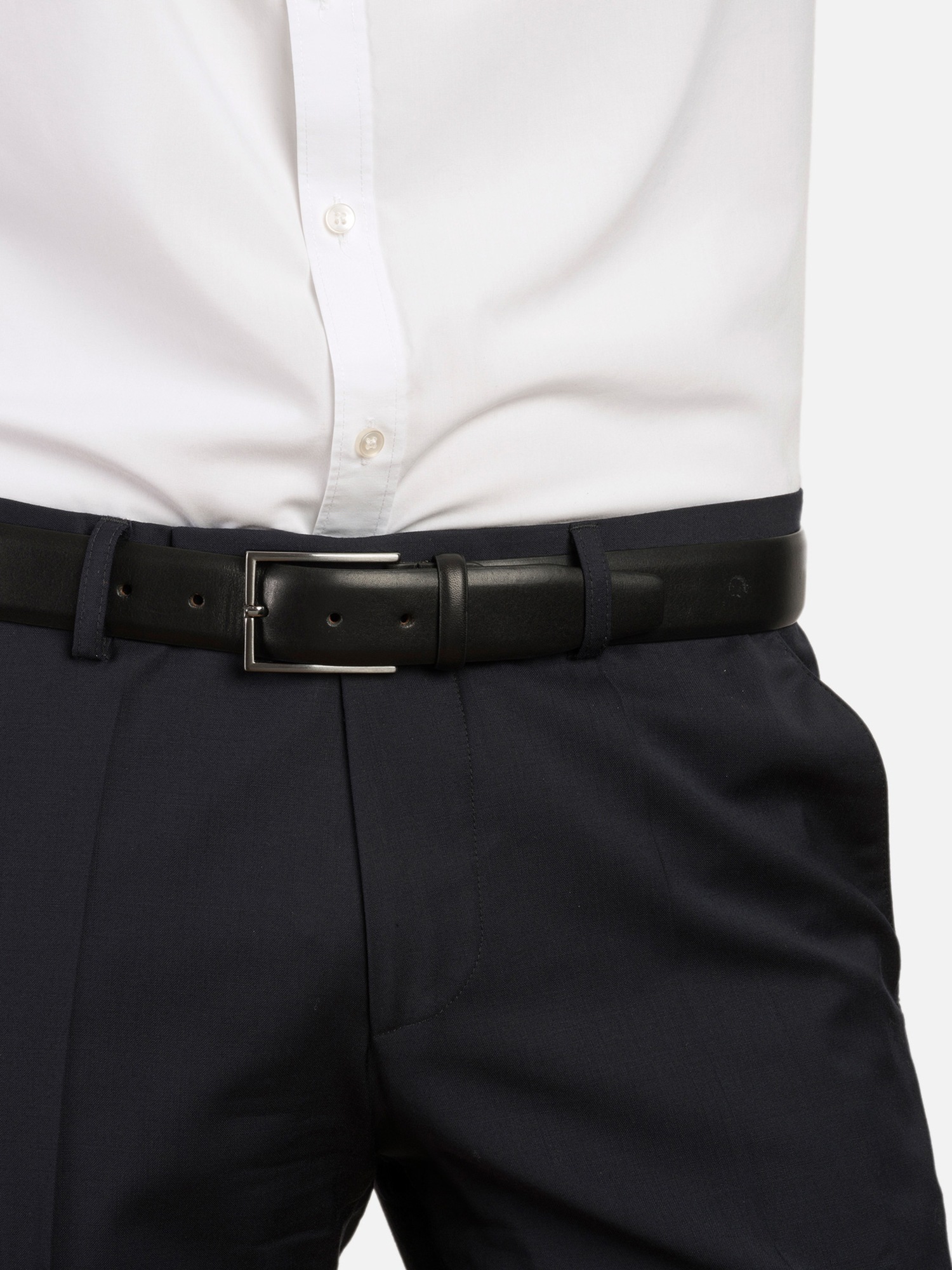 MONTI Ceinture en cuir »BORDEAUX« légèrement mat, élégant, avec logo