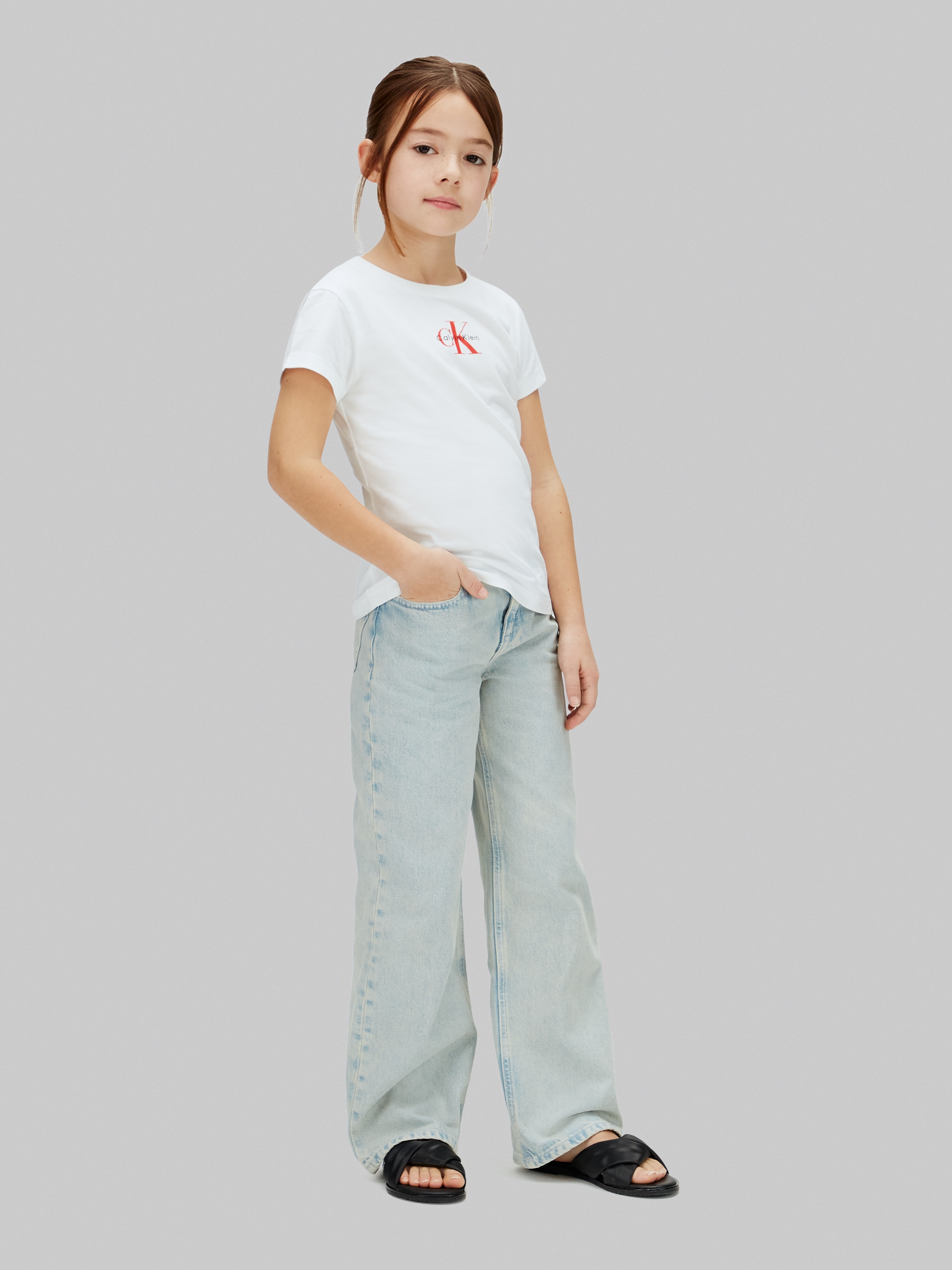 Calvin Klein Jeans T-shirt »MICRO MONOGRAM TOP« Regular fit für Kinder